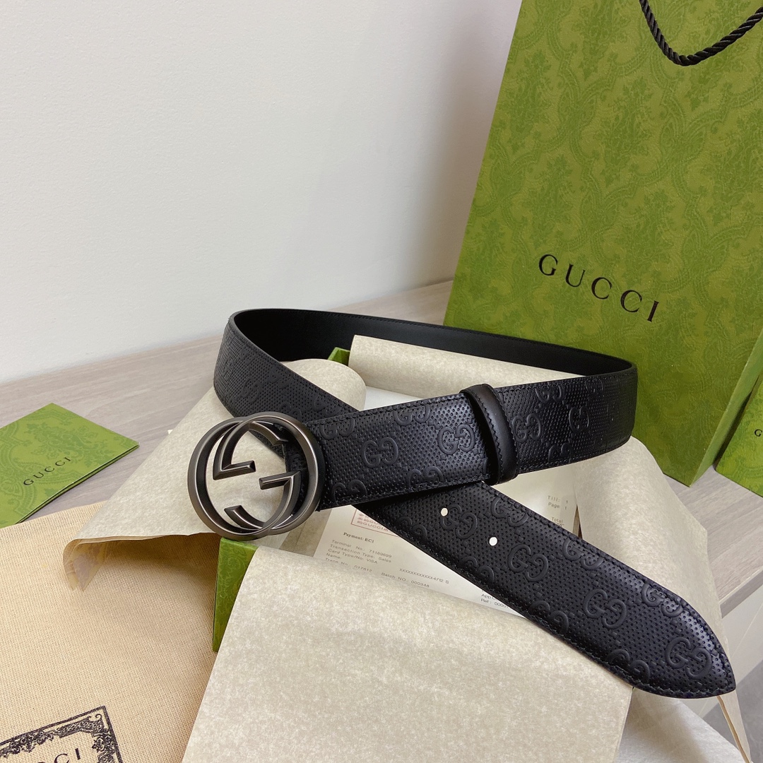 Gucci Basic Belt Top Grain Leather M