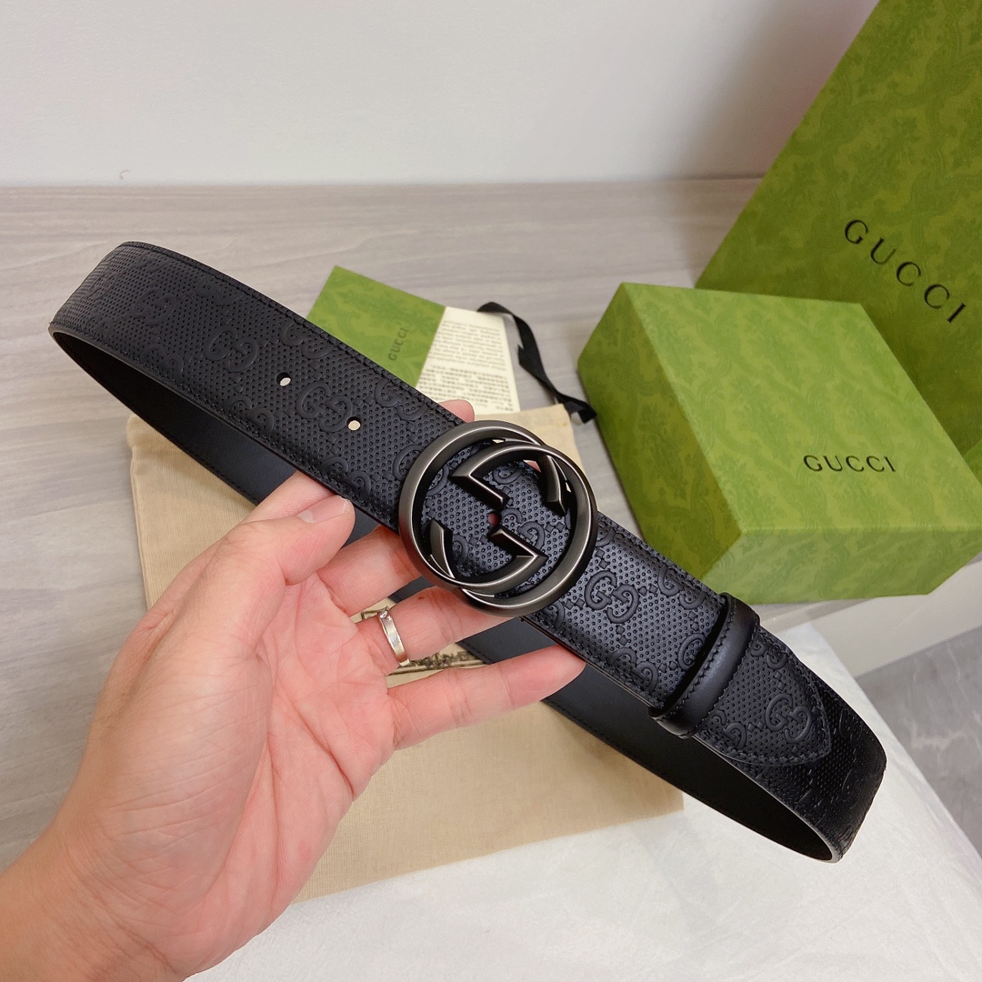 Gucci Basic Belt Top Grain Leather M