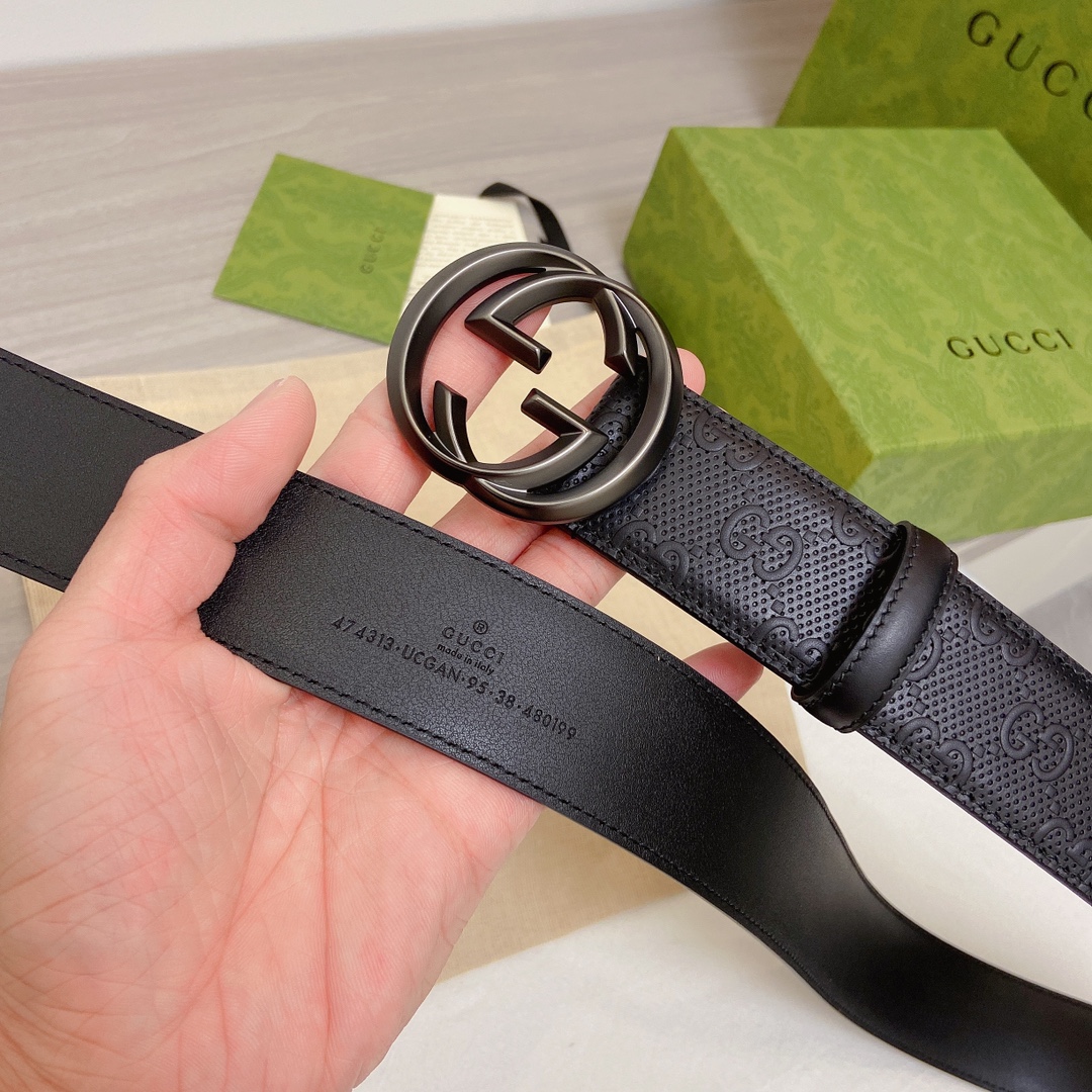 Gucci Basic Belt Top Grain Leather M