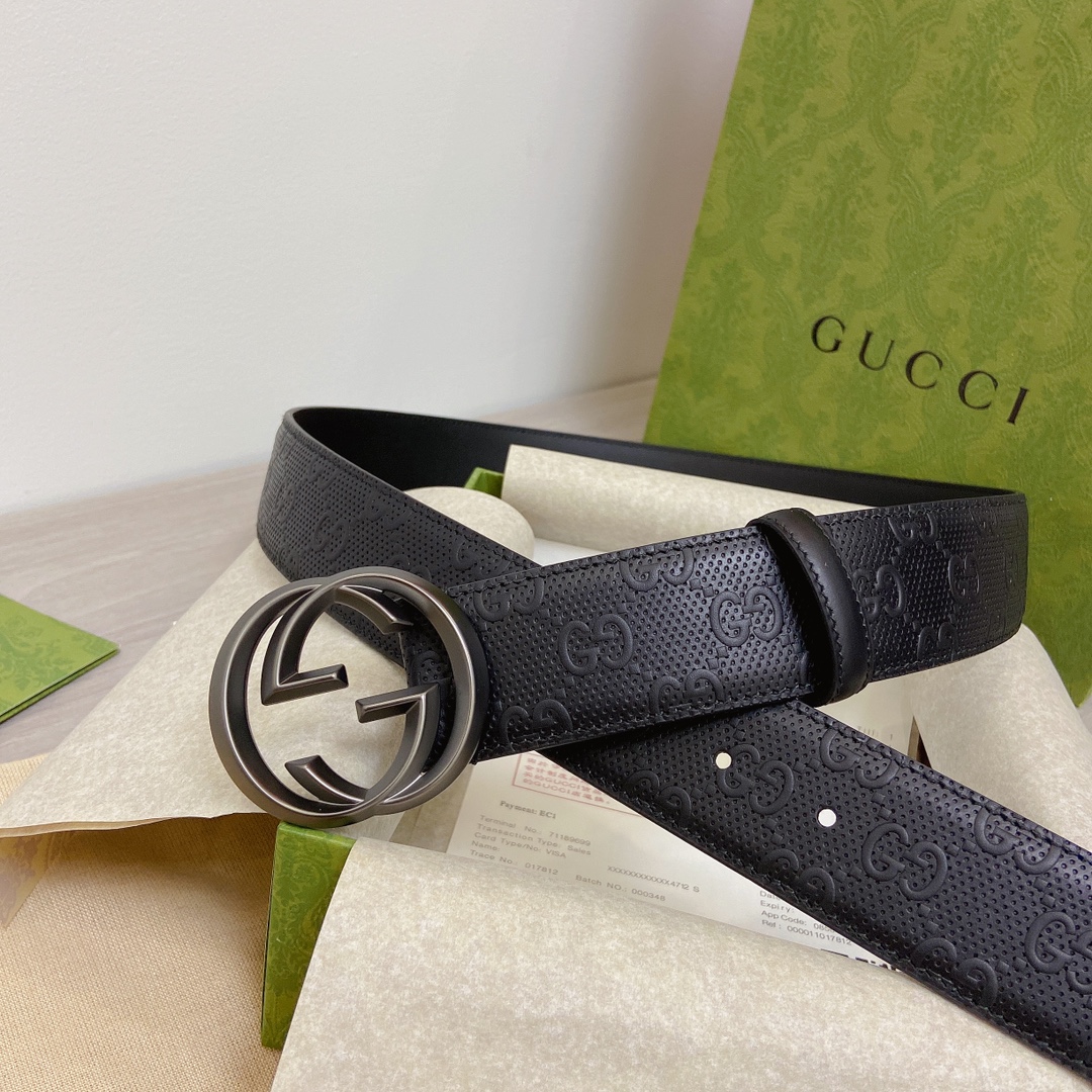 Gucci Basic Belt Top Grain Leather M