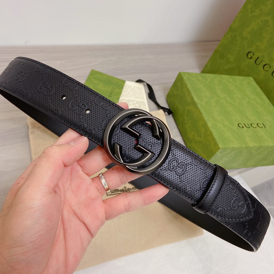 Gucci Basic Belt Top Grain Leather M