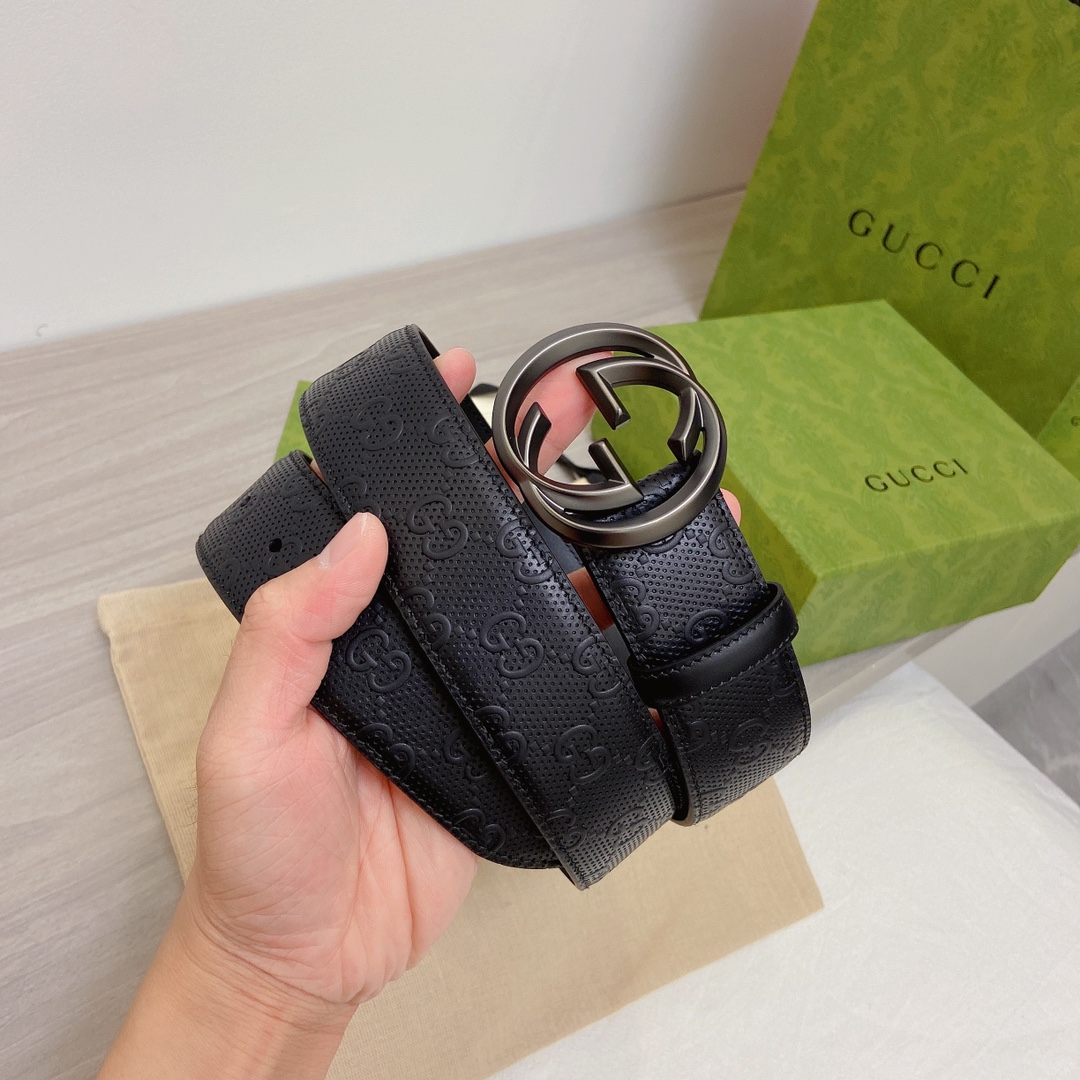 Gucci Basic Belt Top Grain Leather M