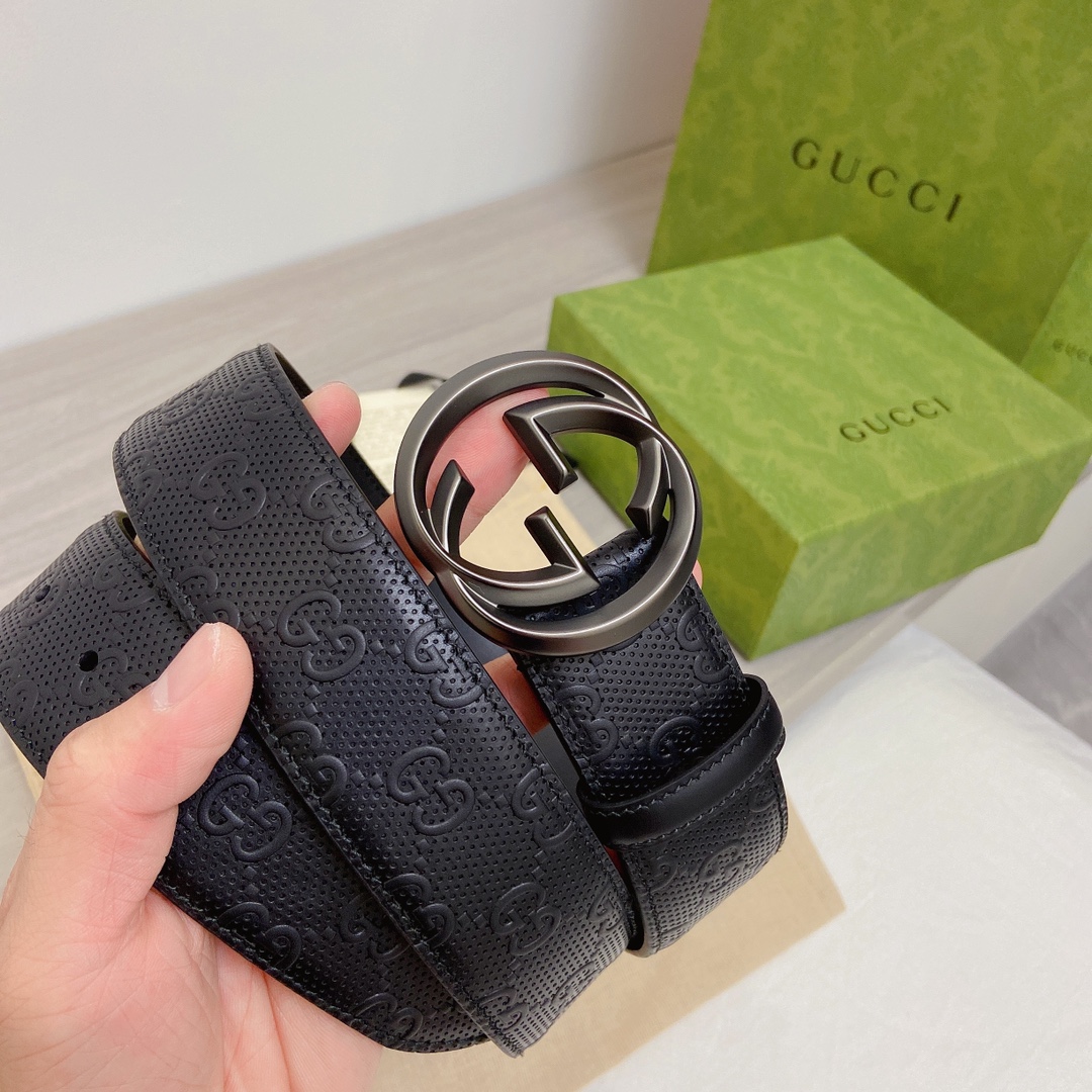 Gucci Basic Belt Top Grain Leather M