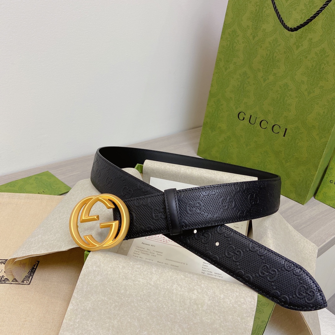 Gucci Basic Belt Top Grain Leather M