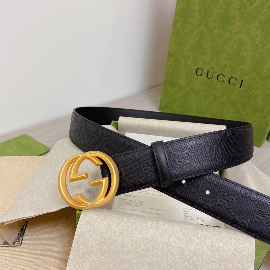 Gucci Basic Belt Top Grain Leather M