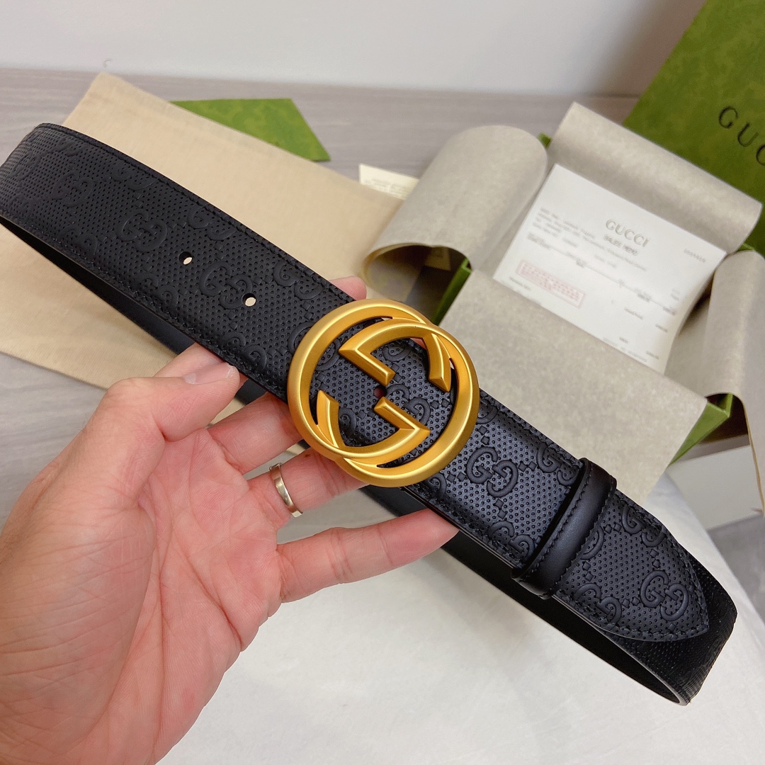Gucci Basic Belt Top Grain Leather M