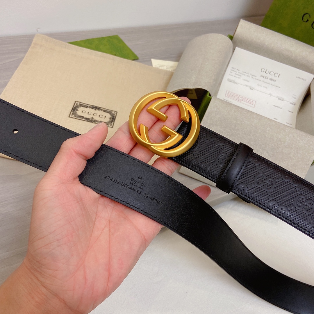 Gucci Basic Belt Top Grain Leather M