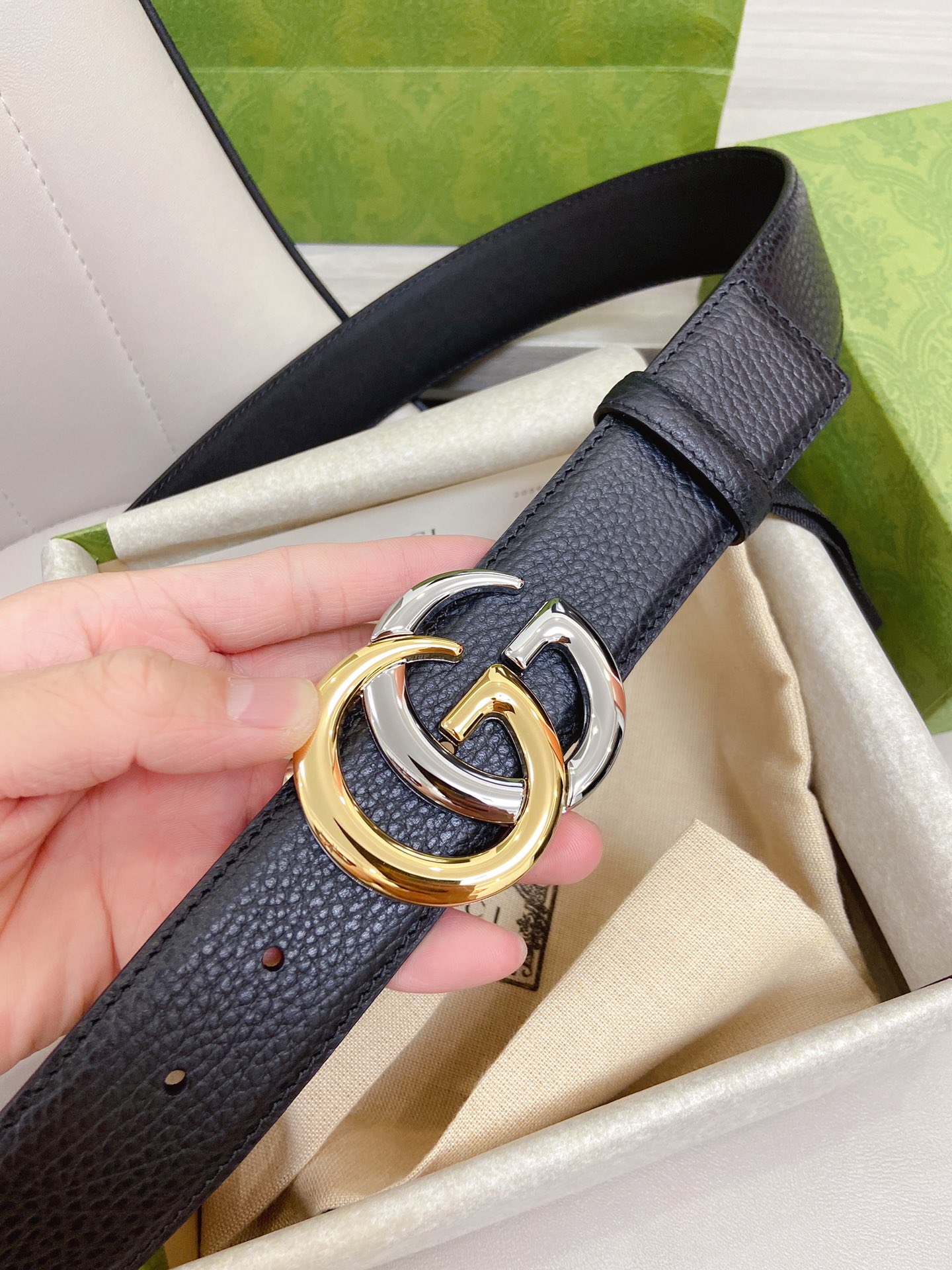 Gucci Basic Belt Cow Leather M