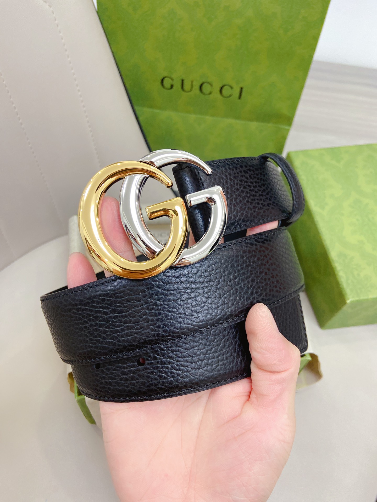 Gucci Basic Belt Cow Leather M