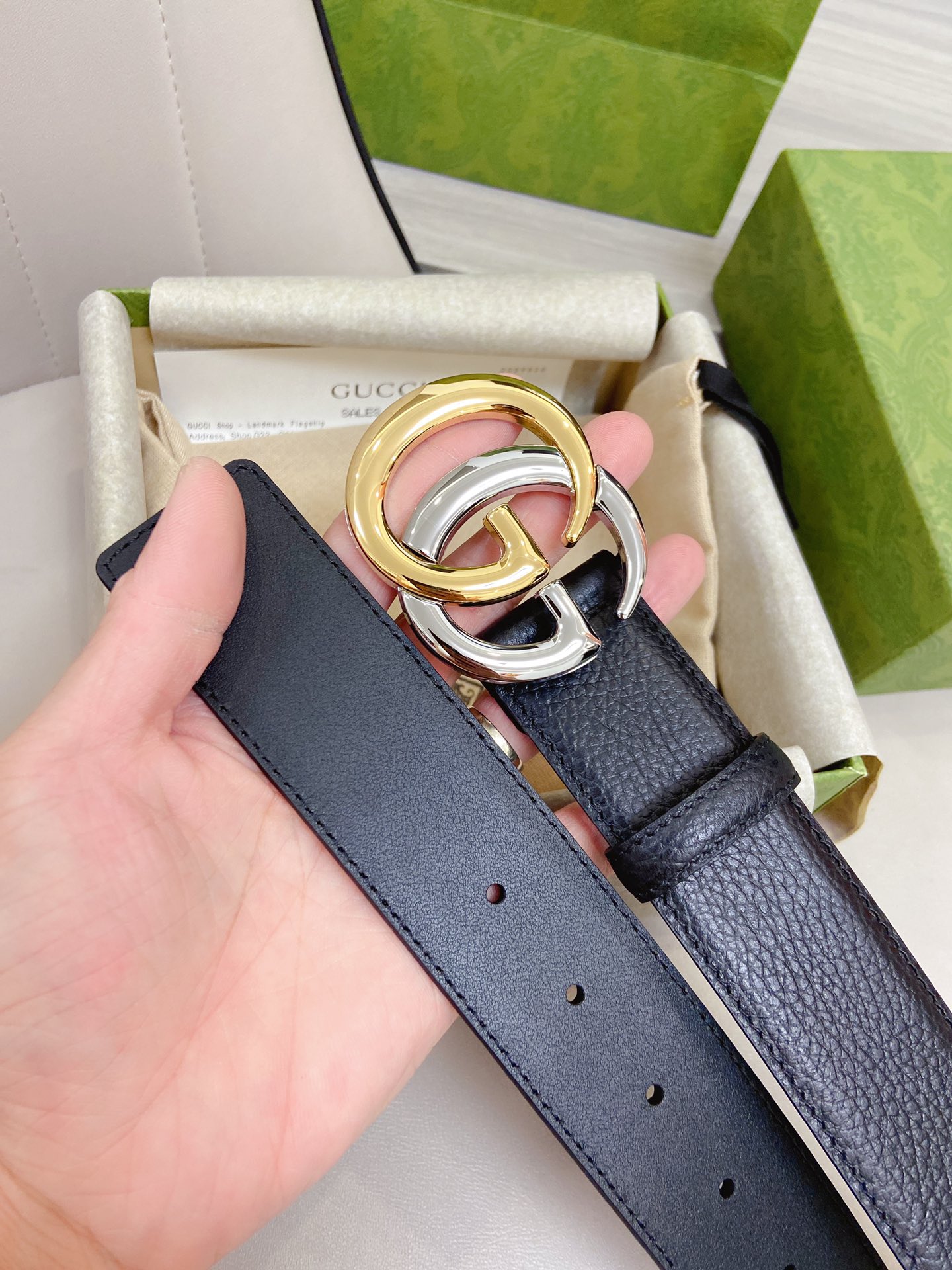 Gucci Basic Belt Cow Leather M