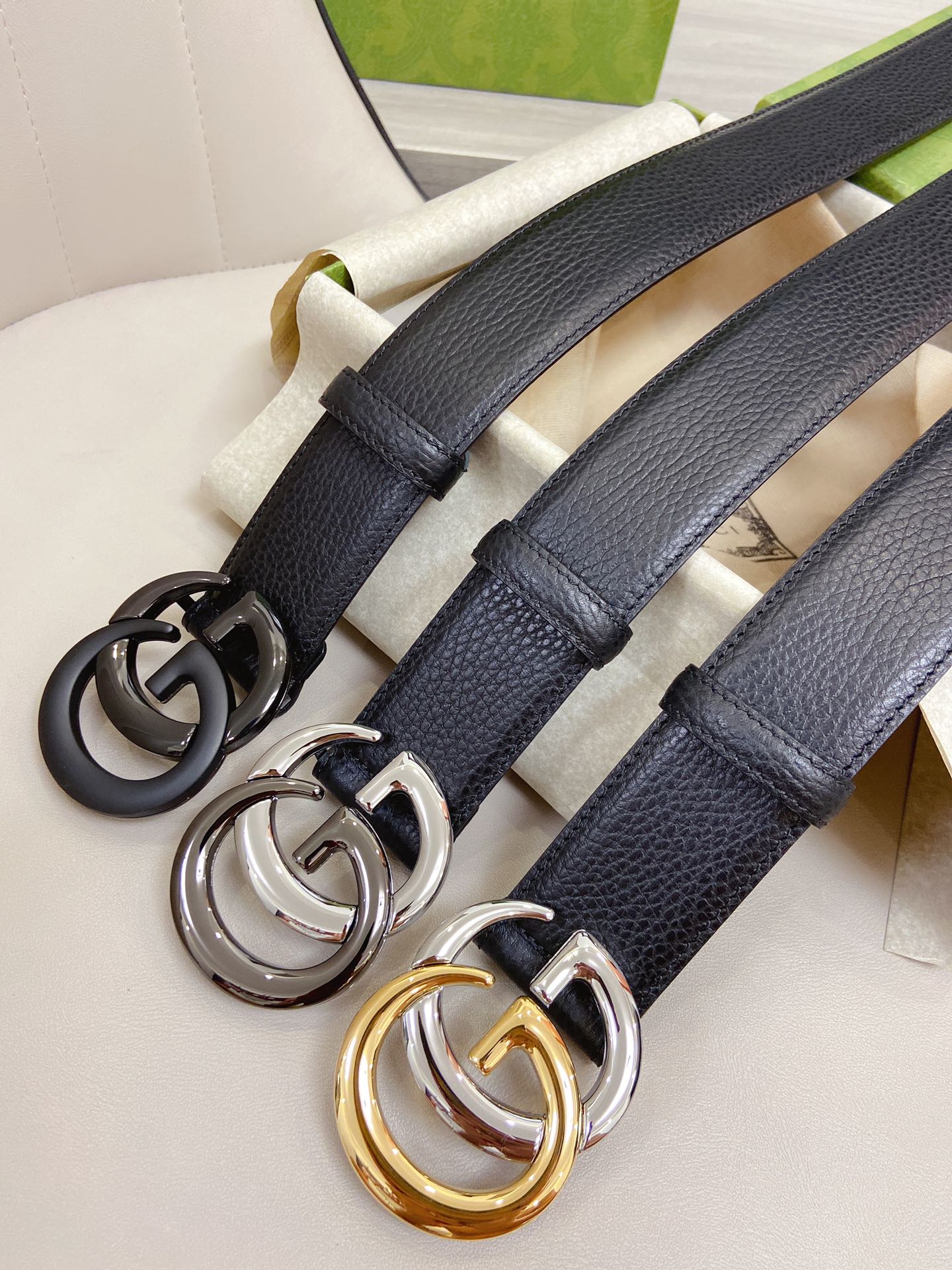Gucci Basic Belt Cow Leather M