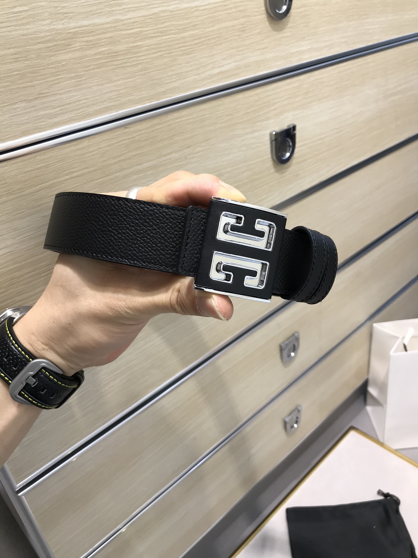 Givenchy Basic Belt Top Grain Leather M