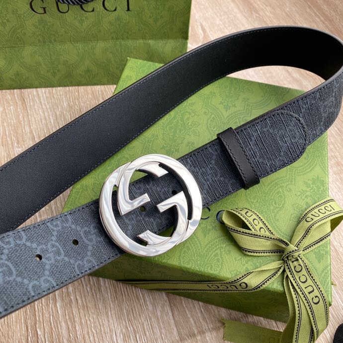 Gucci Basic Belt Canvas Black S-m