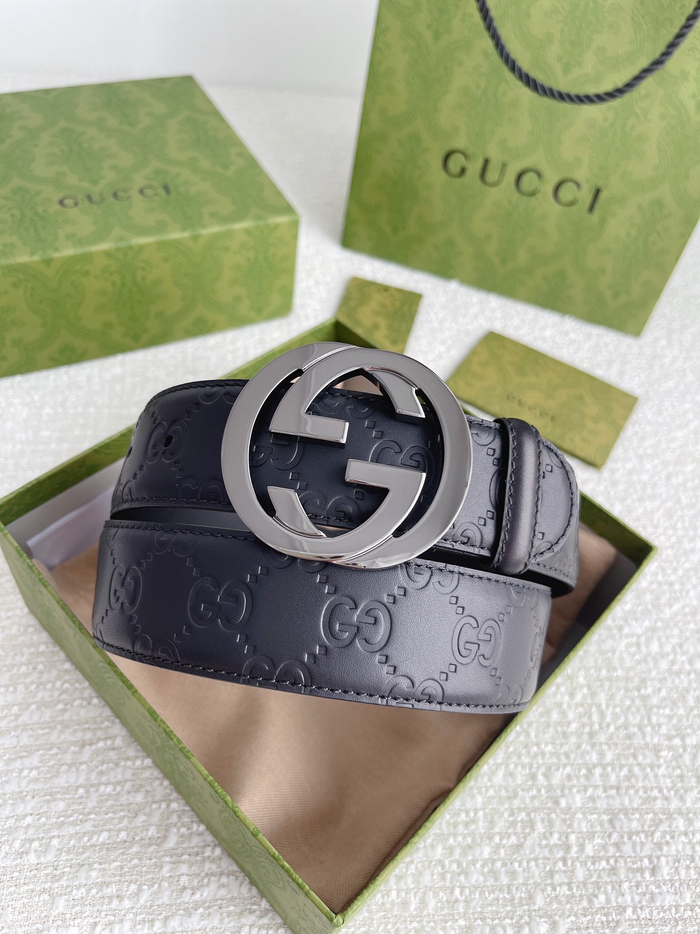 Gucci Basic Belt Cow Leather M