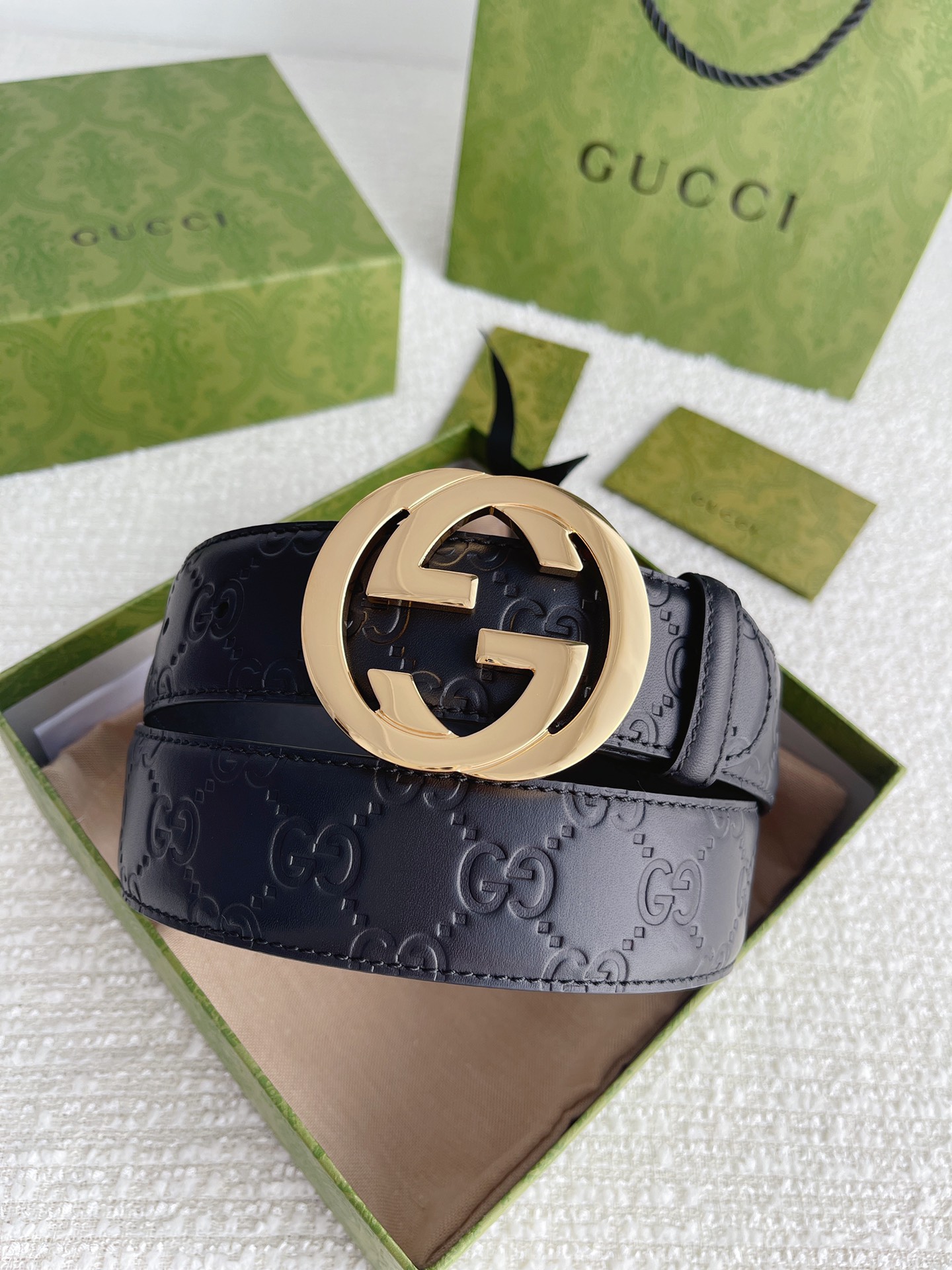 Gucci Basic Belt Cow Leather M