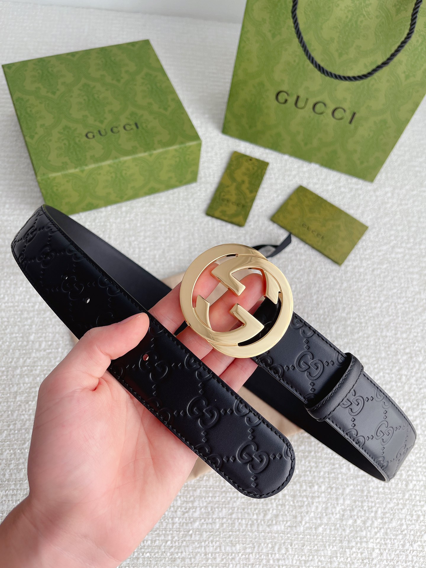 Gucci Basic Belt Cow Leather M