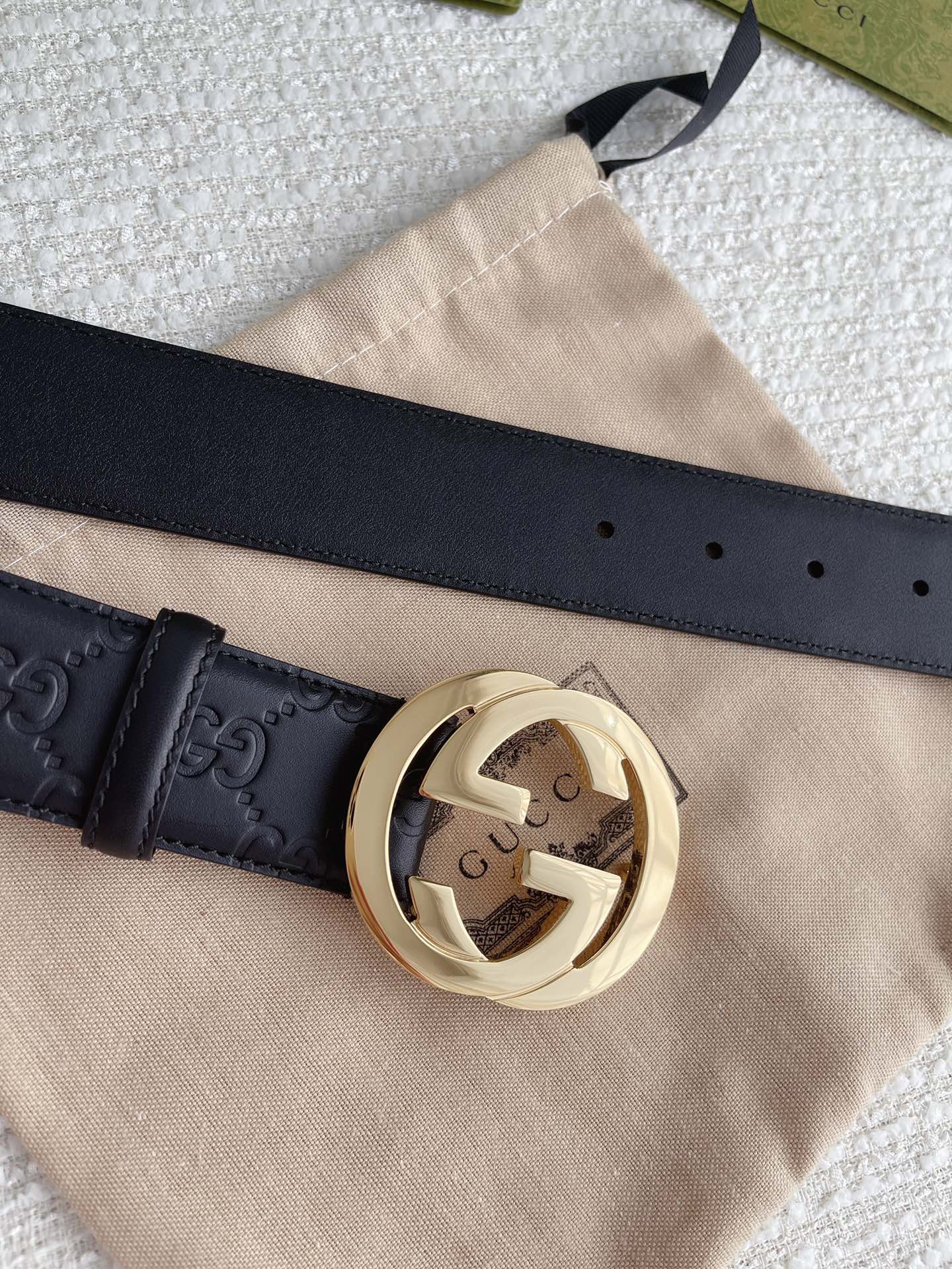 Gucci Basic Belt Cow Leather M