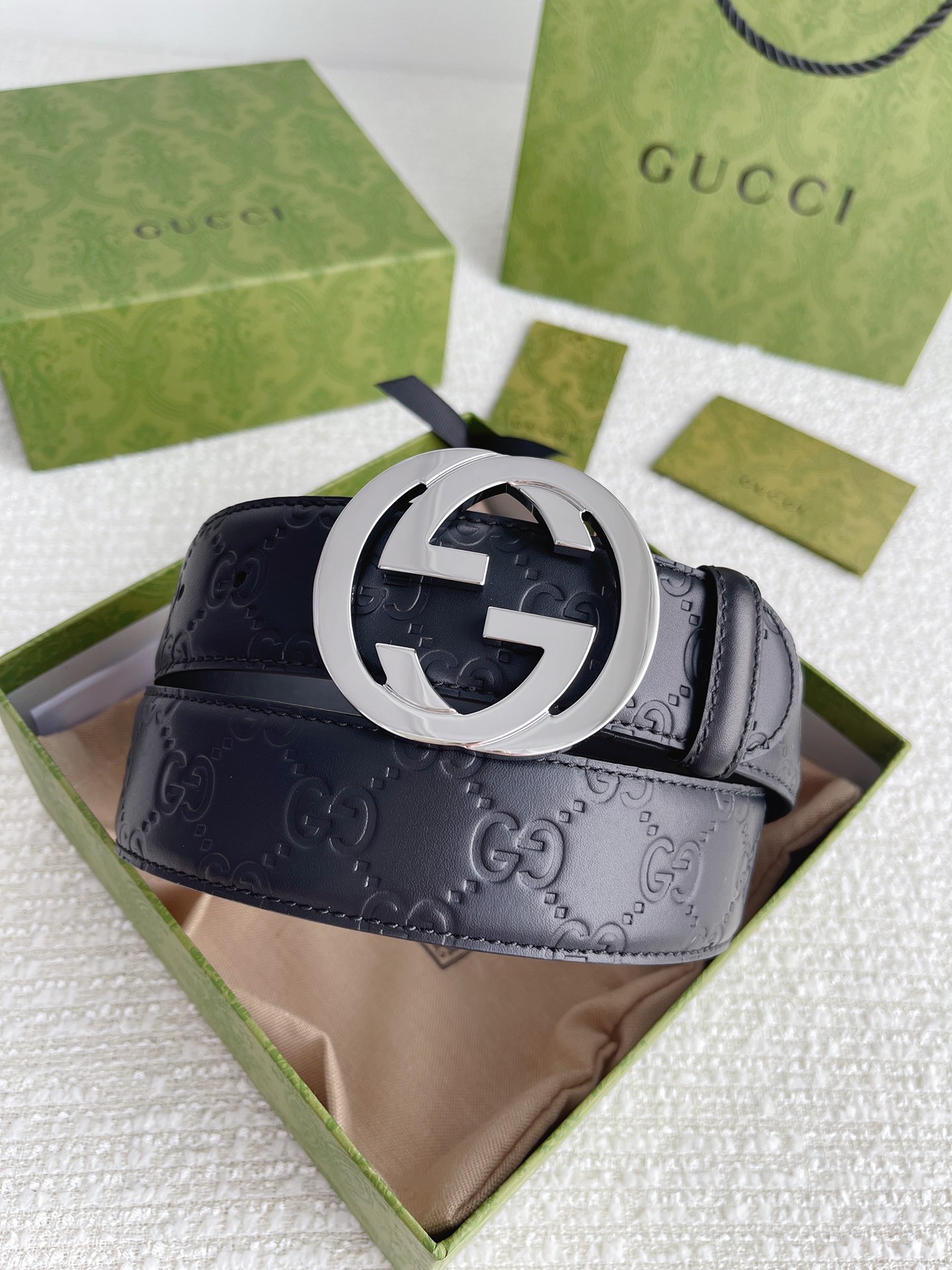 Gucci Basic Belt Cow Leather M