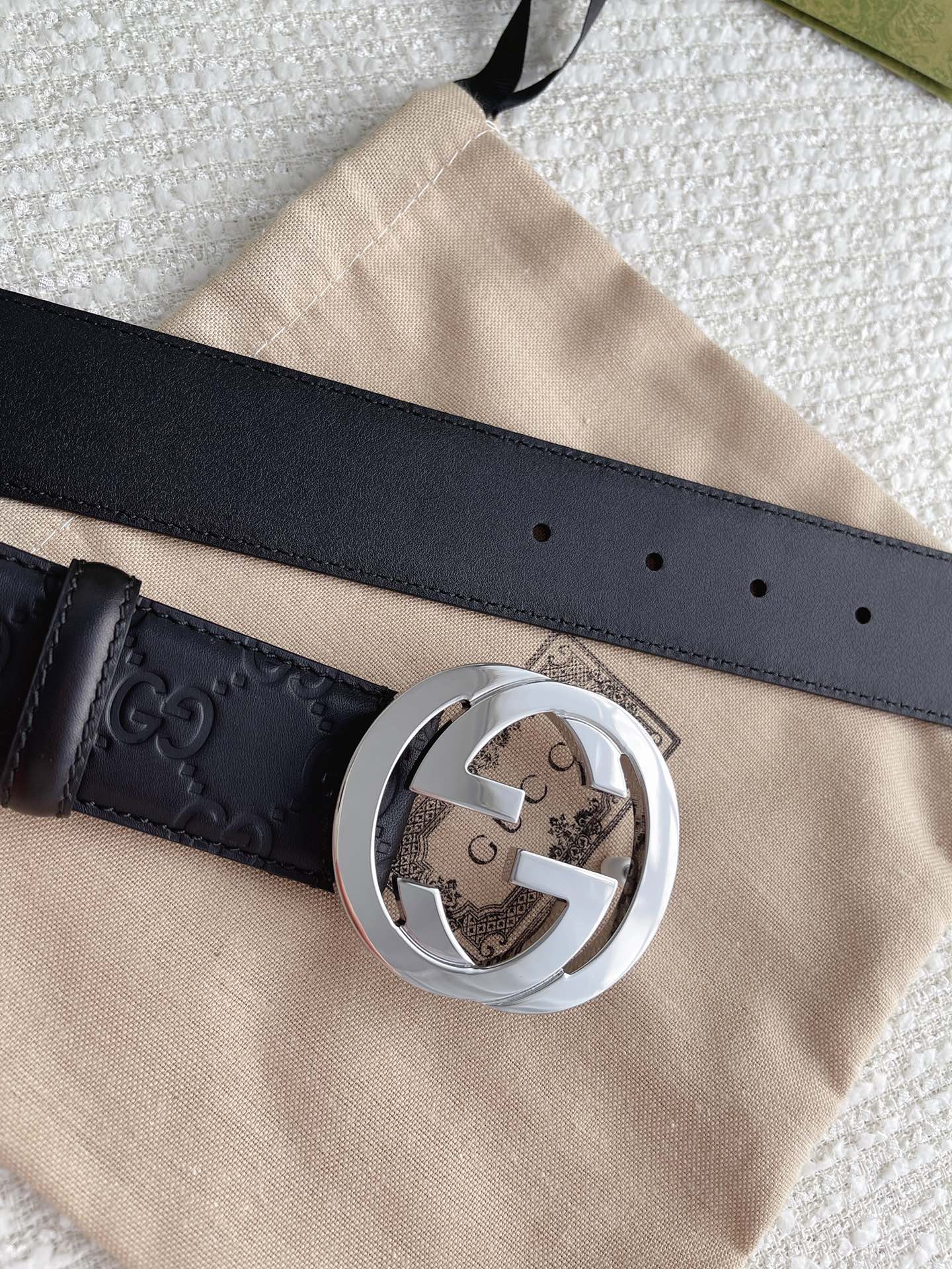 Gucci Basic Belt Cow Leather M