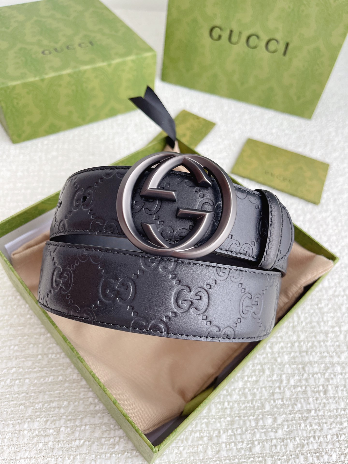 Gucci Basic Belt Cow Leather M