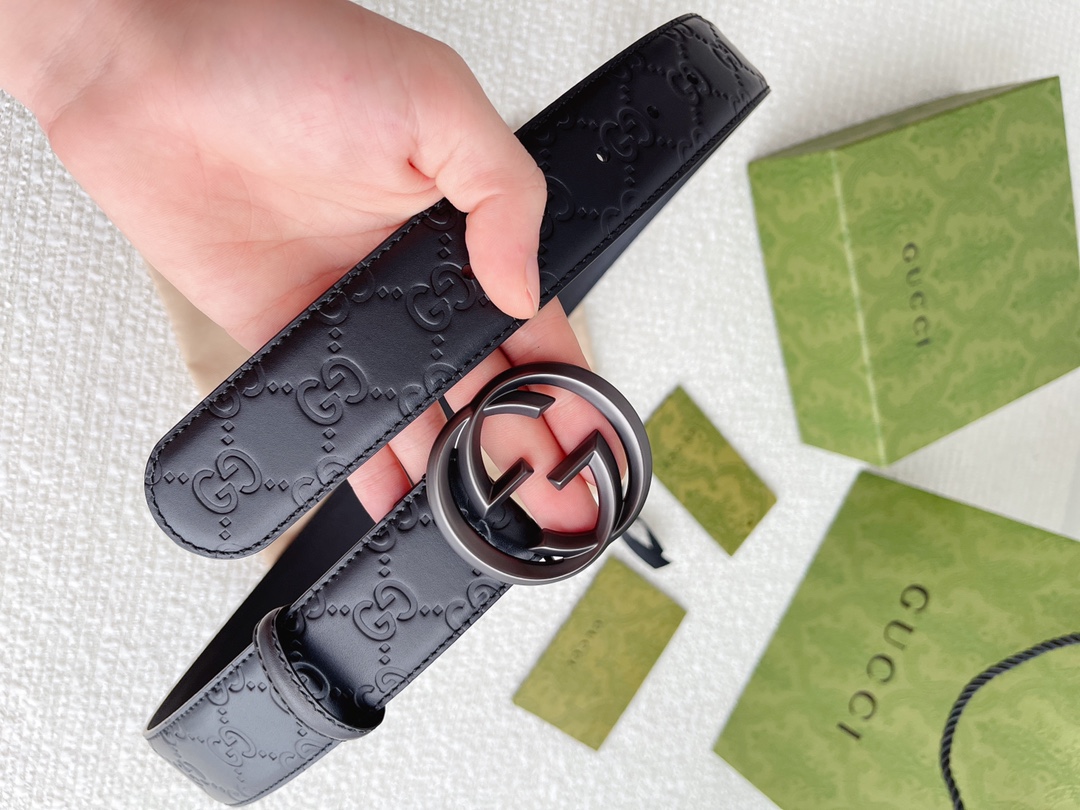 Gucci Basic Belt Cow Leather M