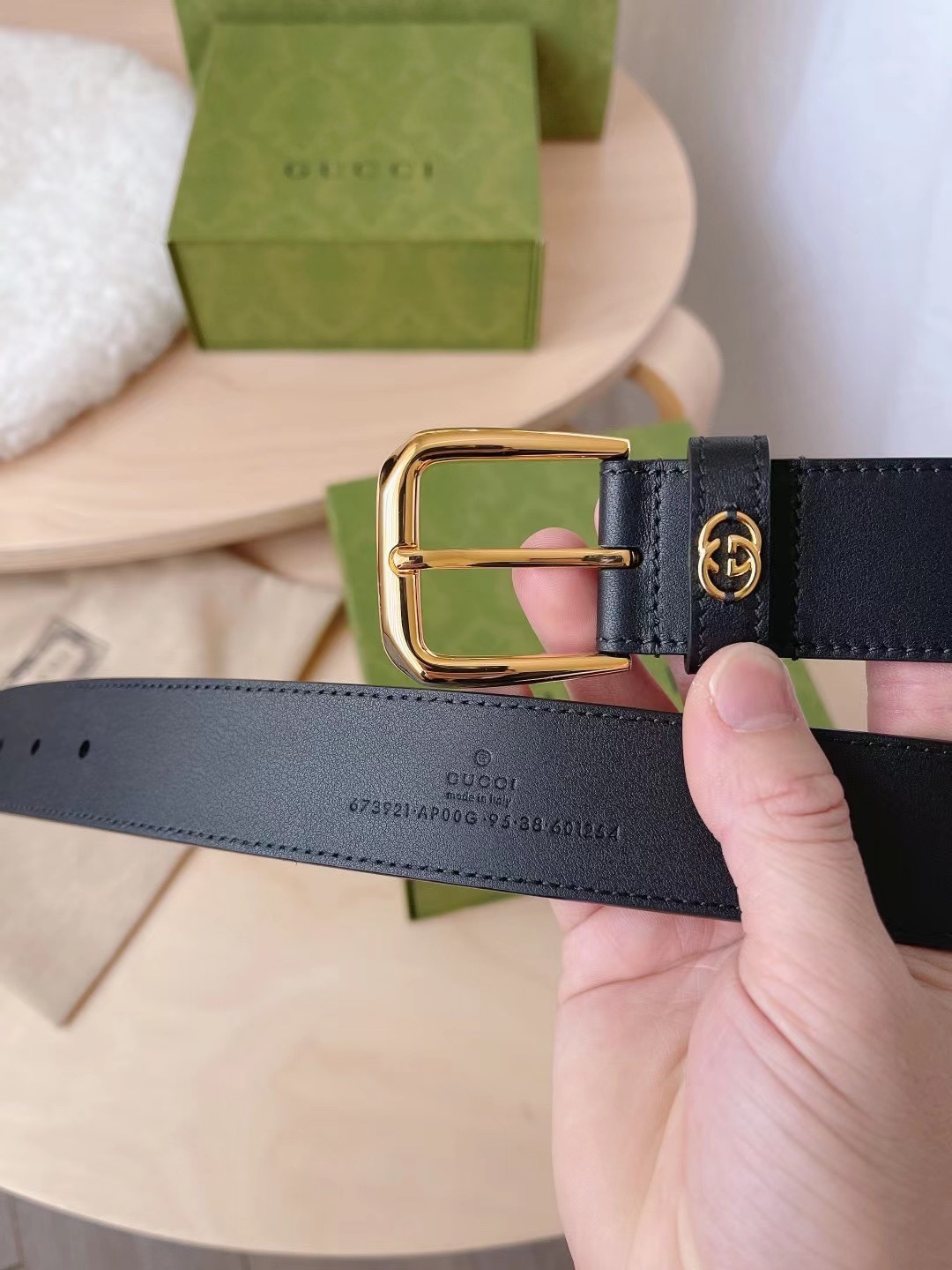 Gucci Male Basic Belt Canvas Black S-m