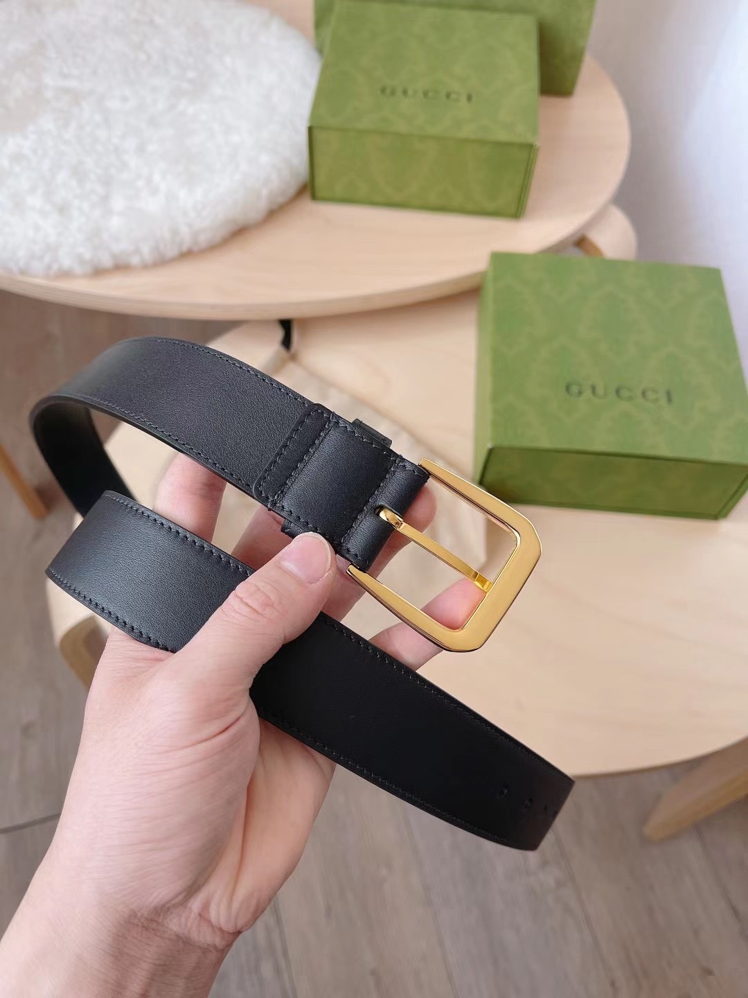 Gucci Male Basic Belt Canvas Black S-m