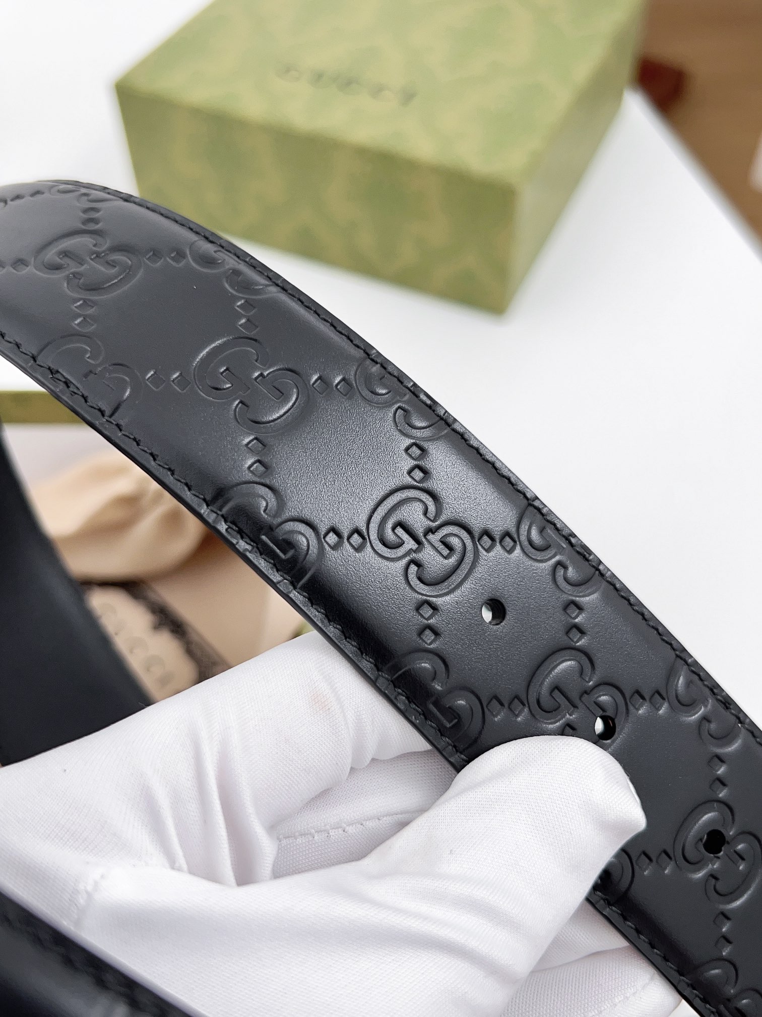 Gucci Basic Belt Top Grain Leather 125cm-m