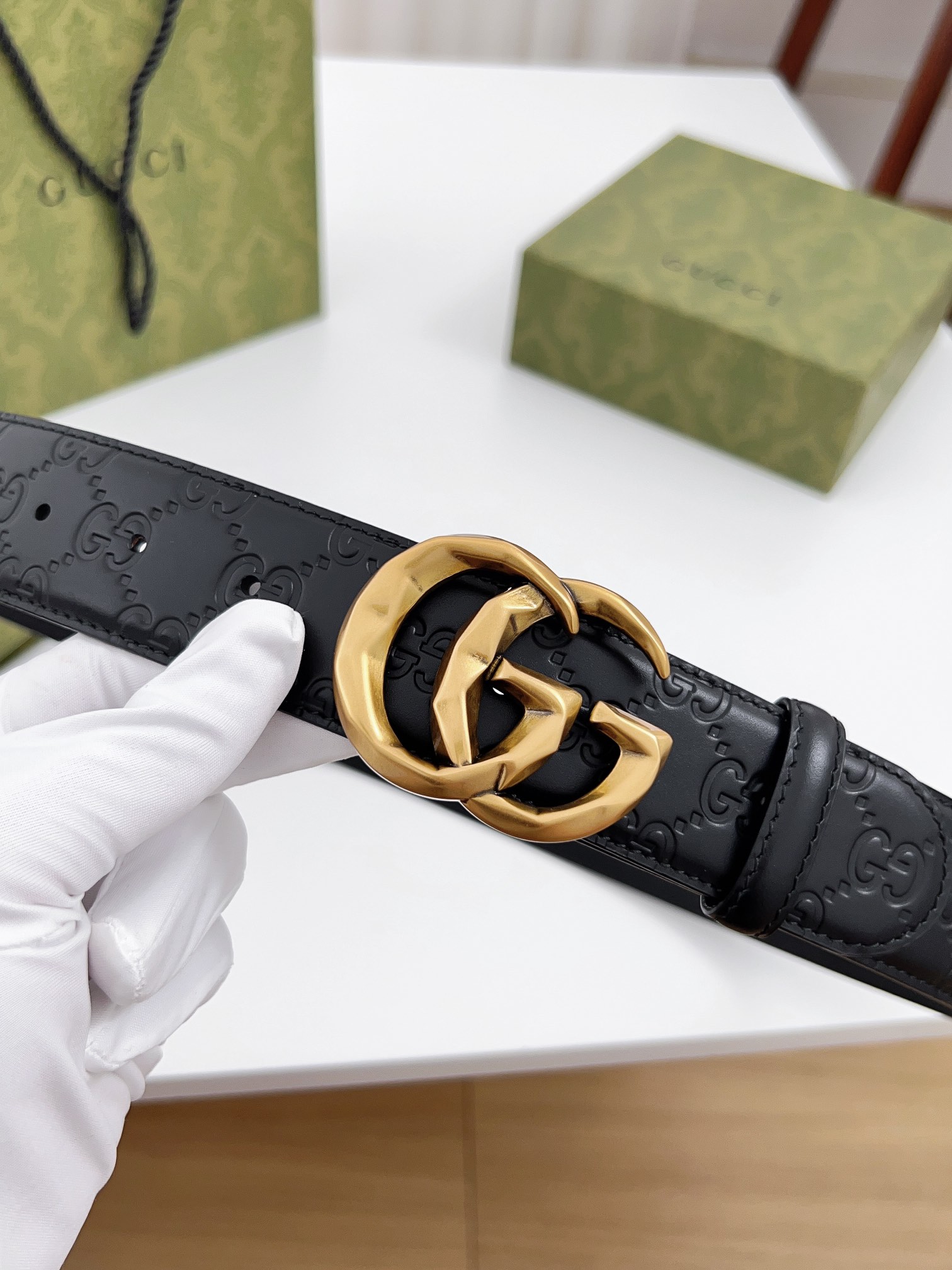 Gucci Basic Belt Top Grain Leather 125cm-m