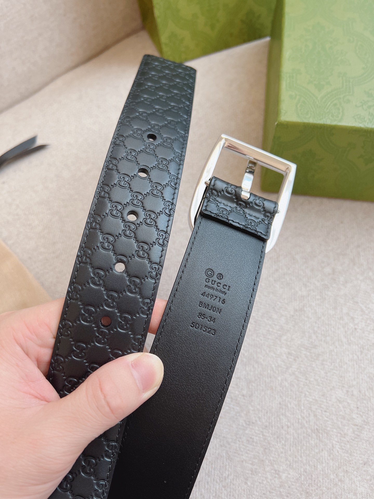 Gucci Leather Belt S-m