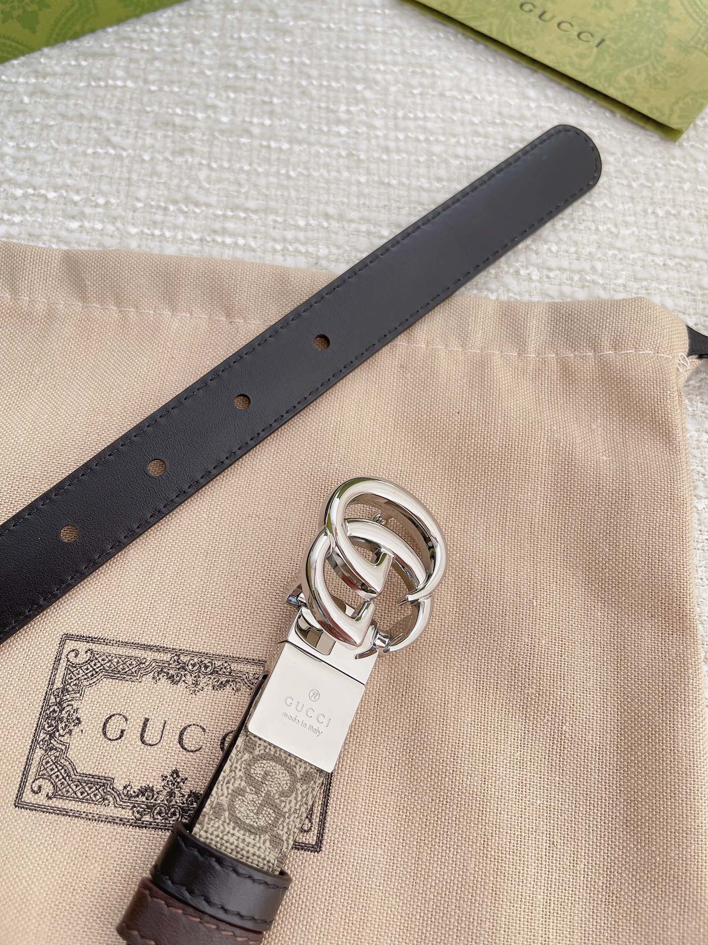 Gucci Female Leather Belt Top Grain Leather M