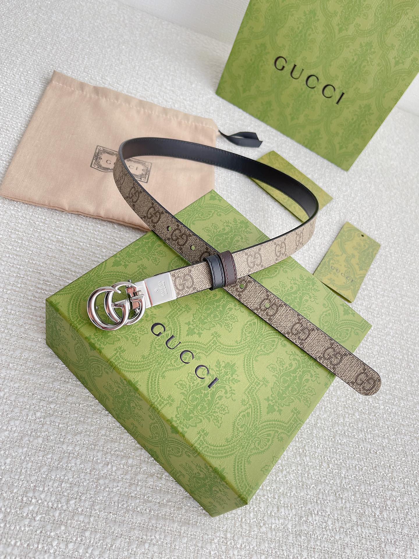 Gucci Female Leather Belt Top Grain Leather M