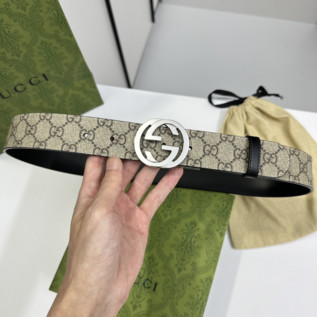 Gucci Basic Belt Cow Leather S-m