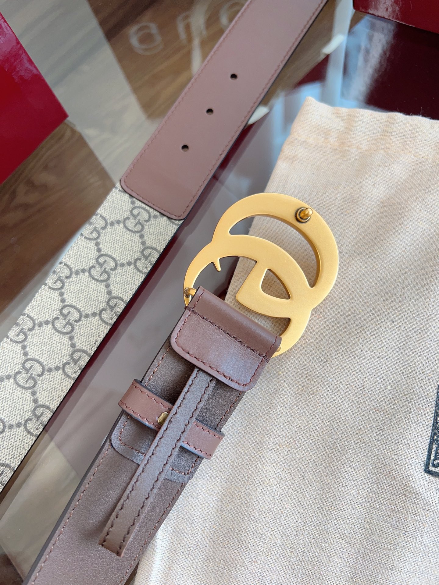 Gucci Basic Belt Cow Leather M-l