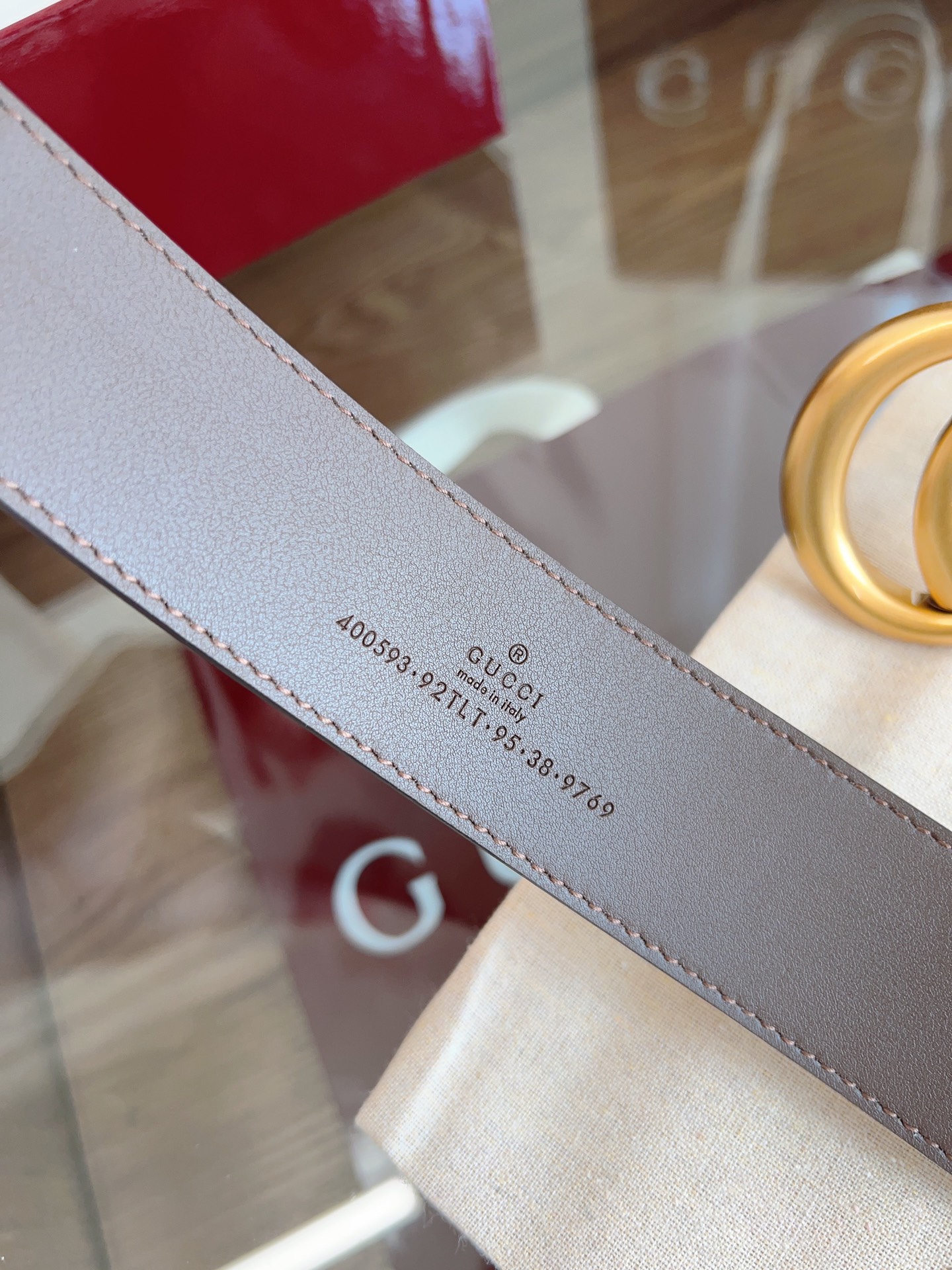 Gucci Basic Belt Cow Leather M-l