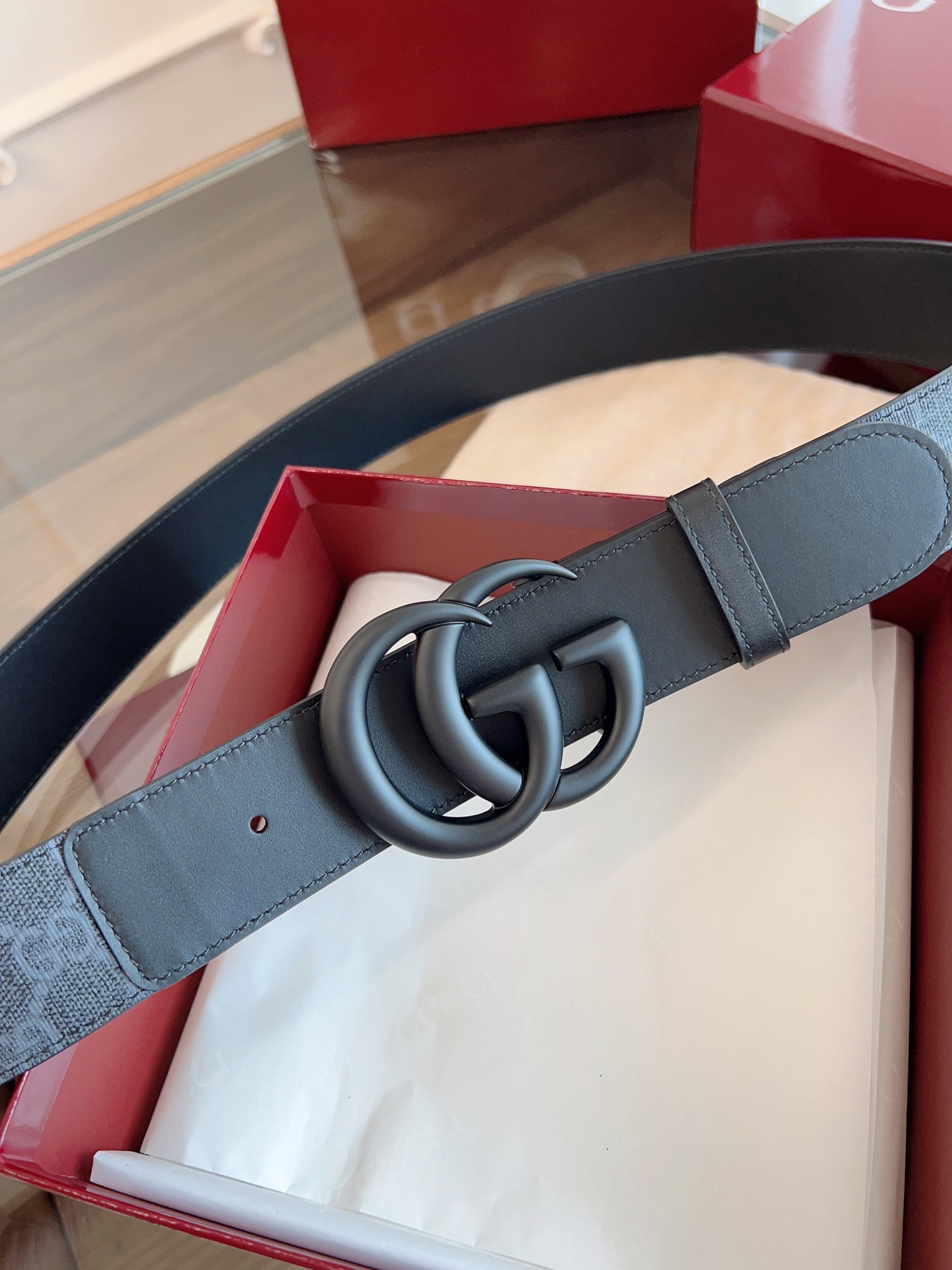 Gucci Basic Belt Cow Leather M-l