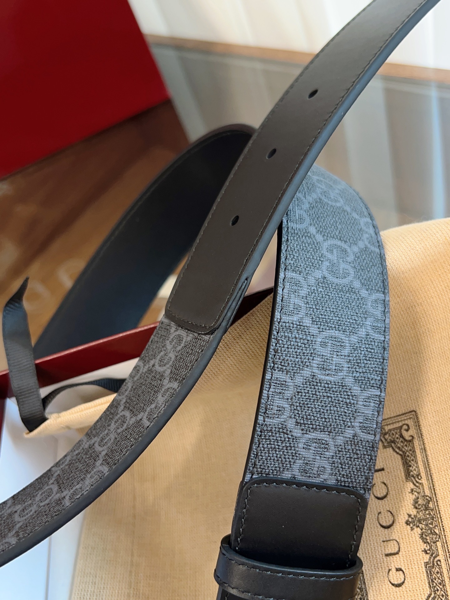 Gucci Basic Belt Cow Leather M-l