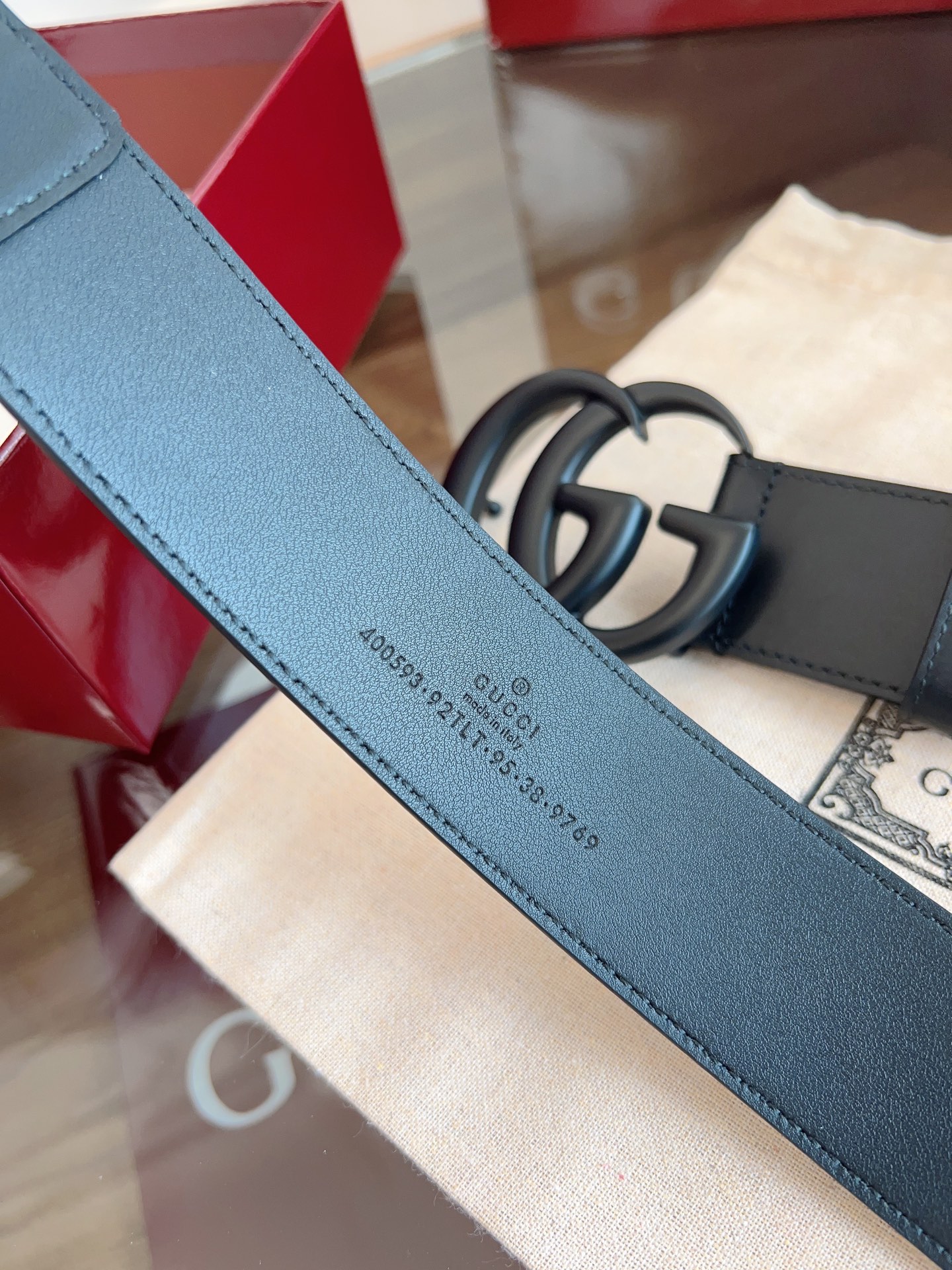 Gucci Basic Belt Cow Leather M-l