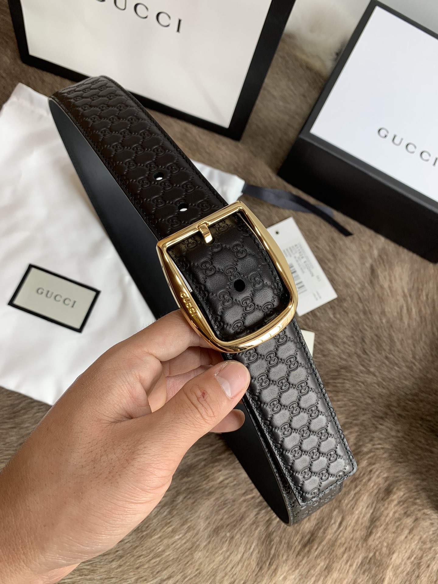 Gucci Male Leather Belt M