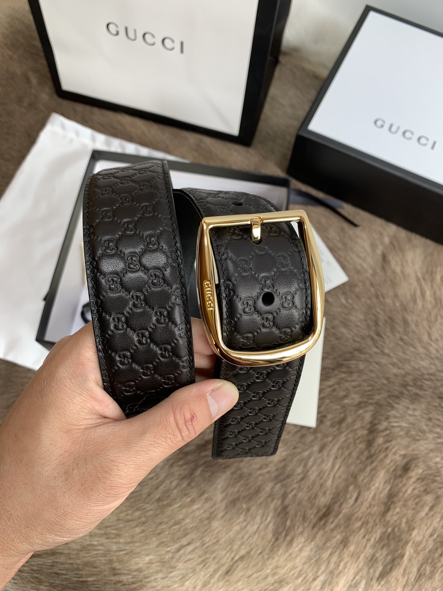 Gucci Male Leather Belt M