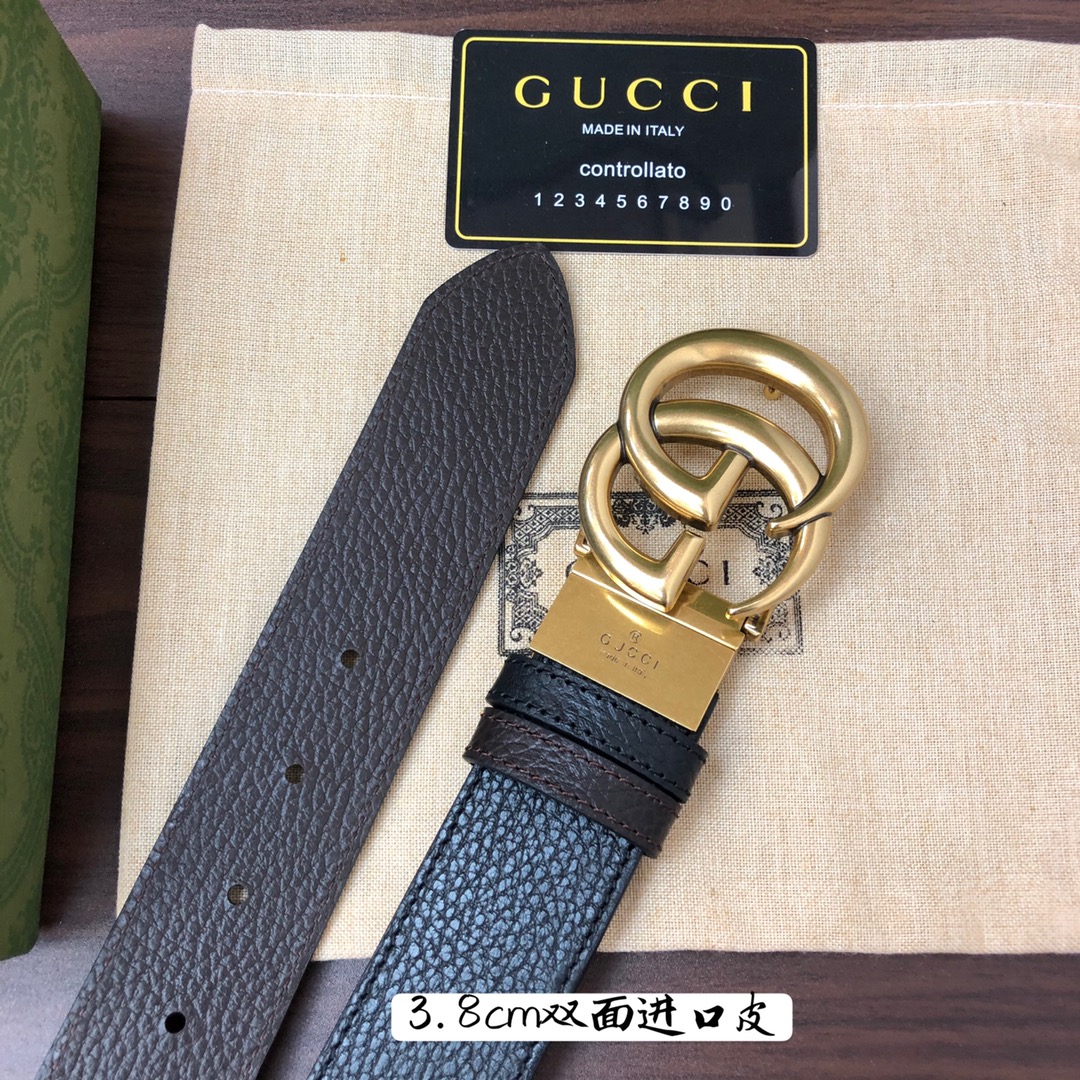 Gucci Basic Belt Cow Leather M