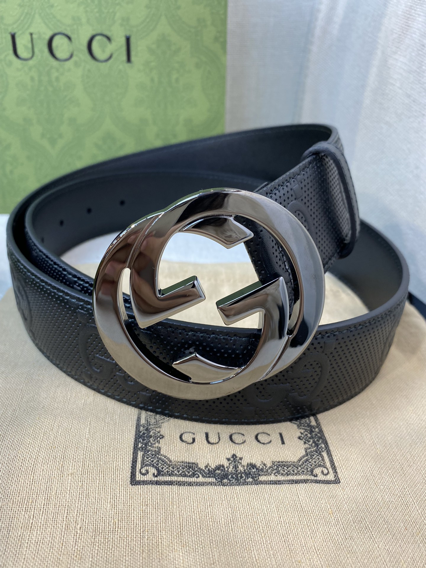 Gucci Basic Belt Cow Leather M