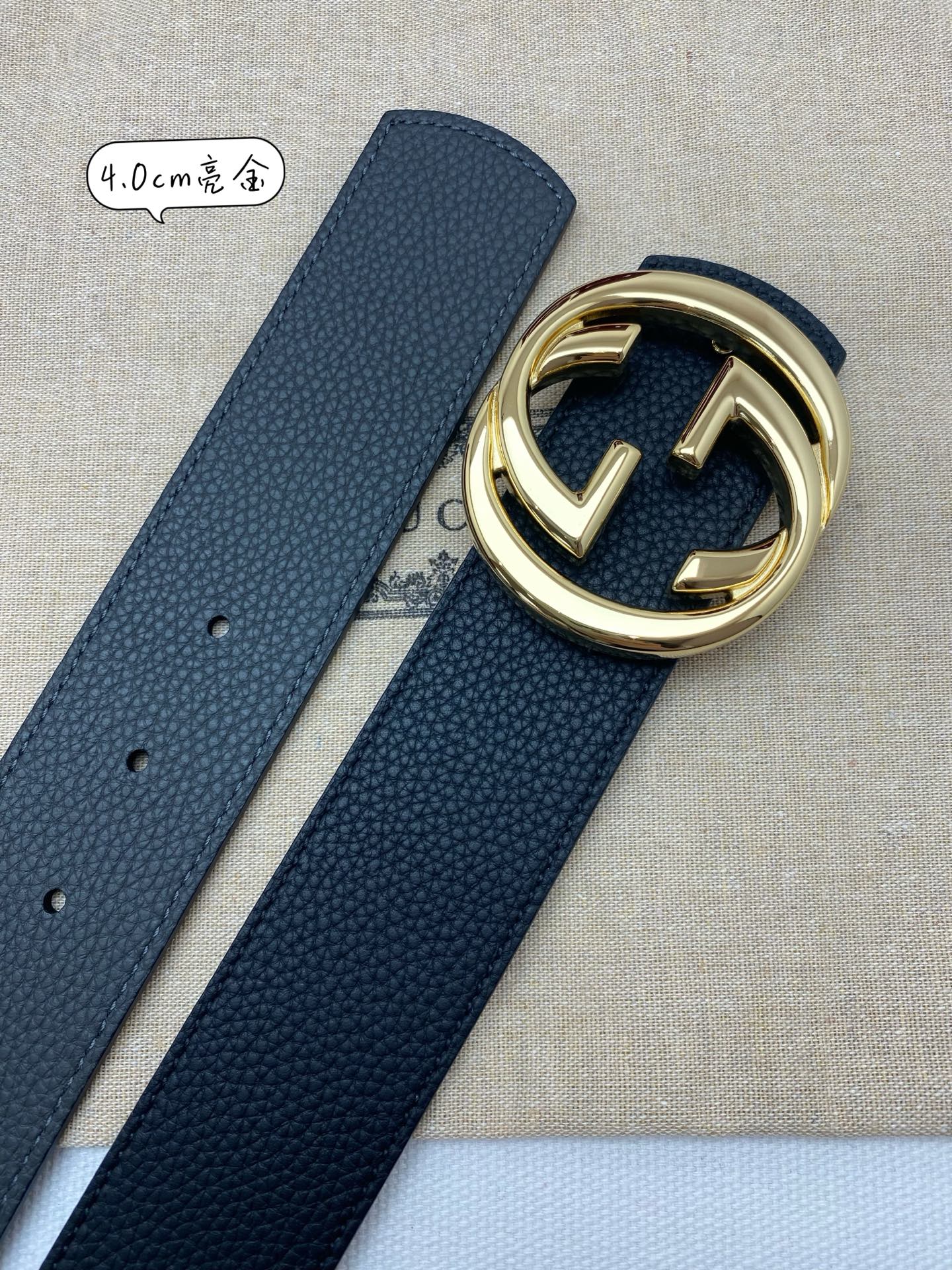 Gucci Basic Belt Cow Leather 40mm