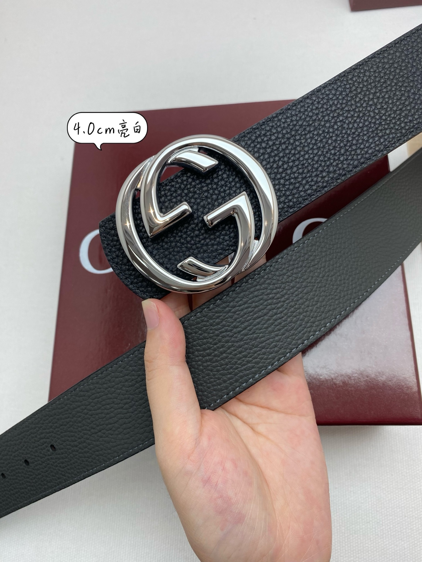Gucci Basic Belt Cow Leather 40mm