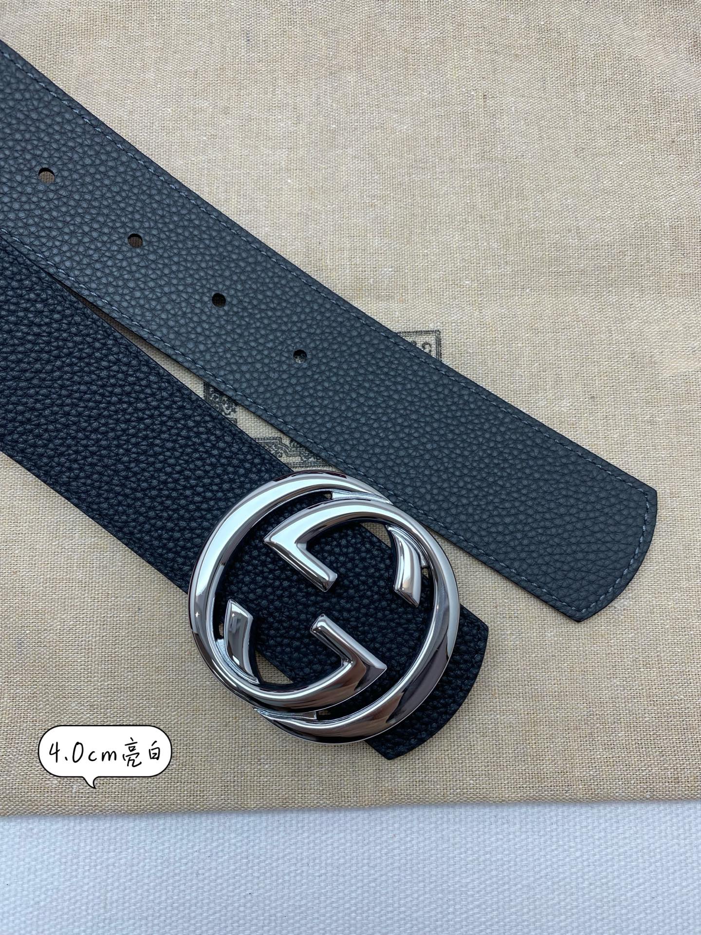 Gucci Basic Belt Cow Leather 40mm