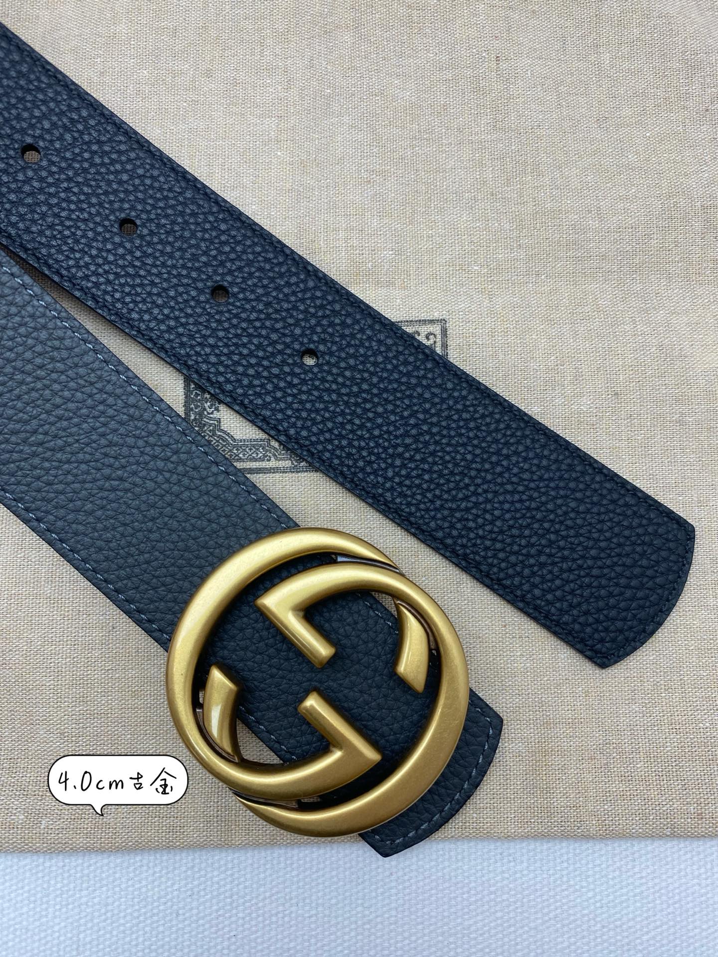 Gucci Basic Belt Cow Leather 40mm