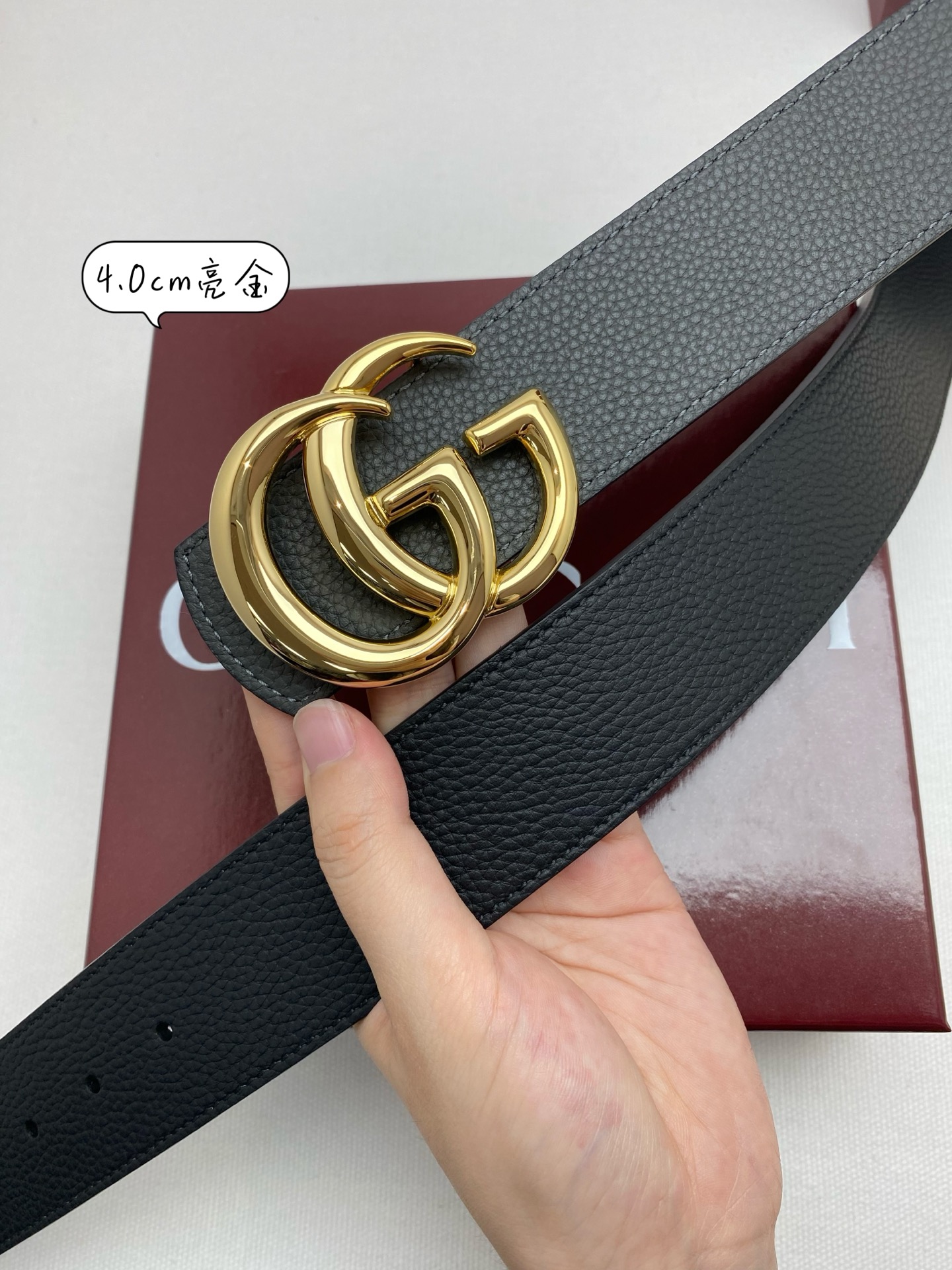 Gucci Basic Belt Cow Leather 40mm