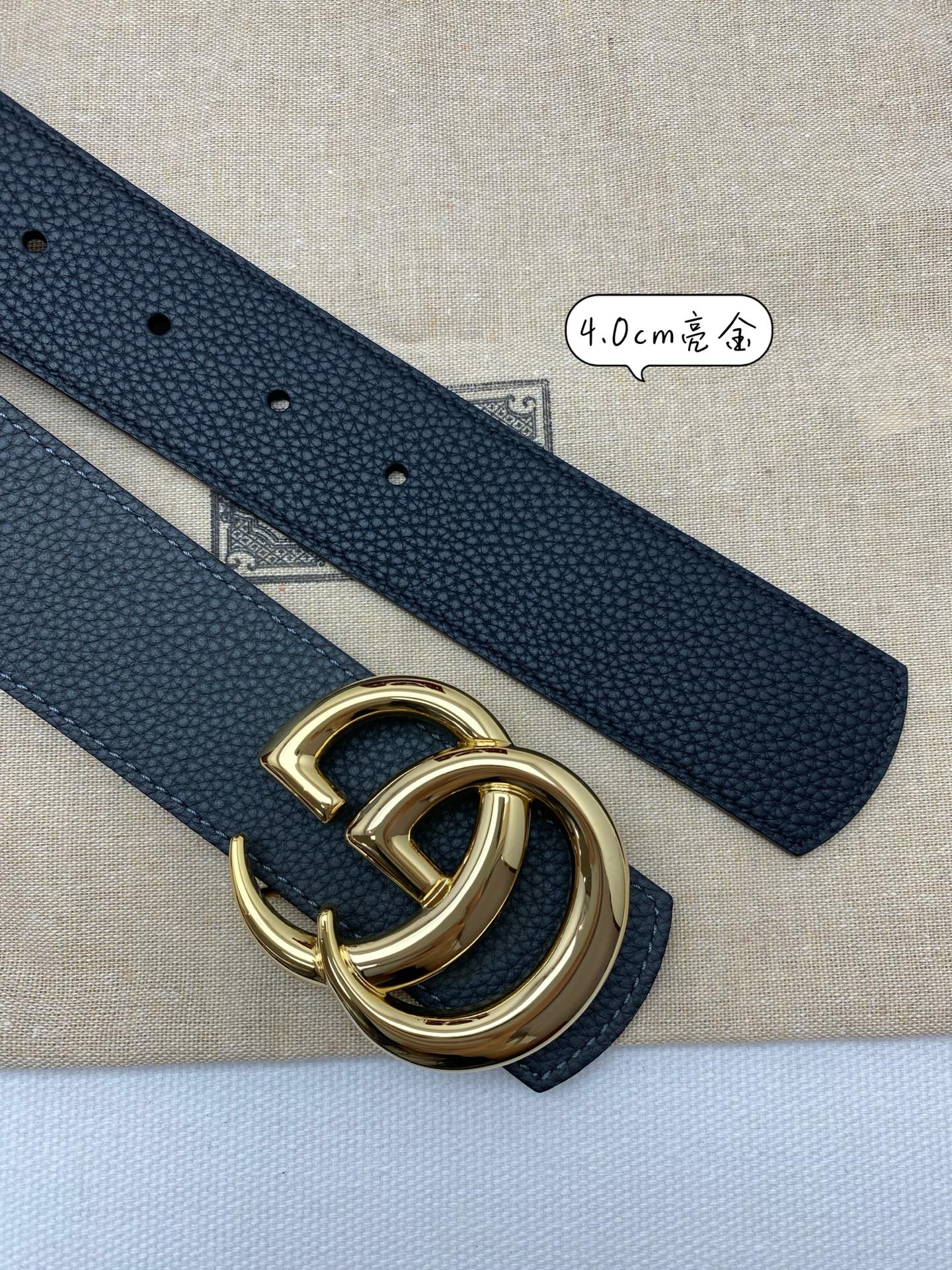 Gucci Basic Belt Cow Leather 40mm