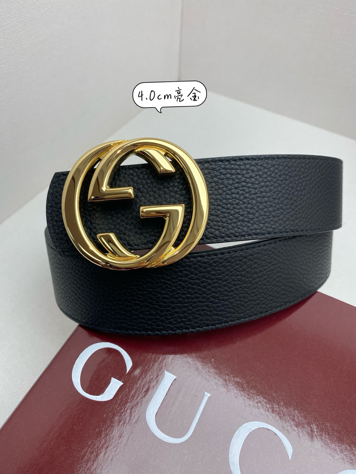 Gucci Basic Belt Cow Leather 40mm