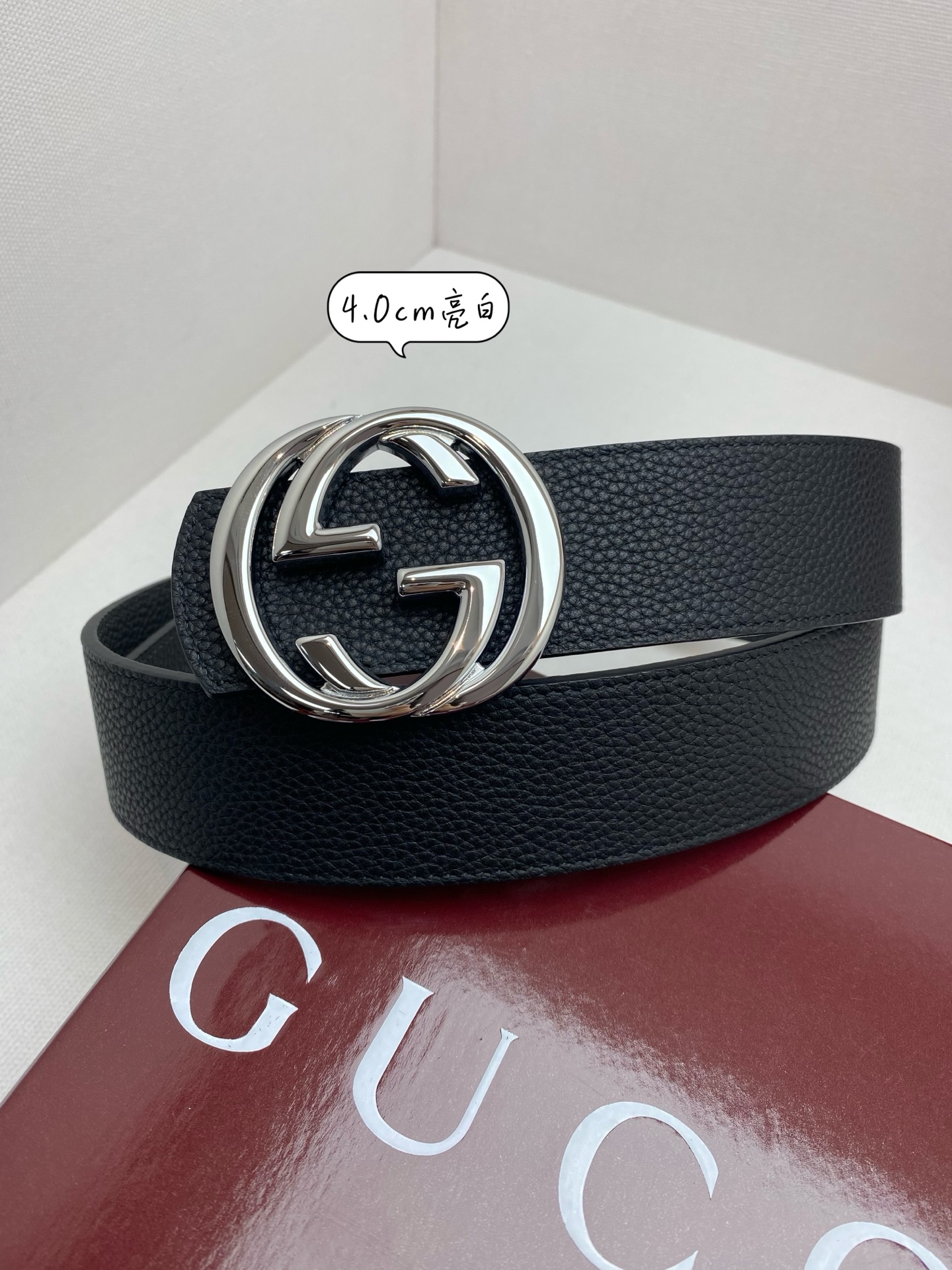 Gucci Basic Belt Cow Leather 40mm